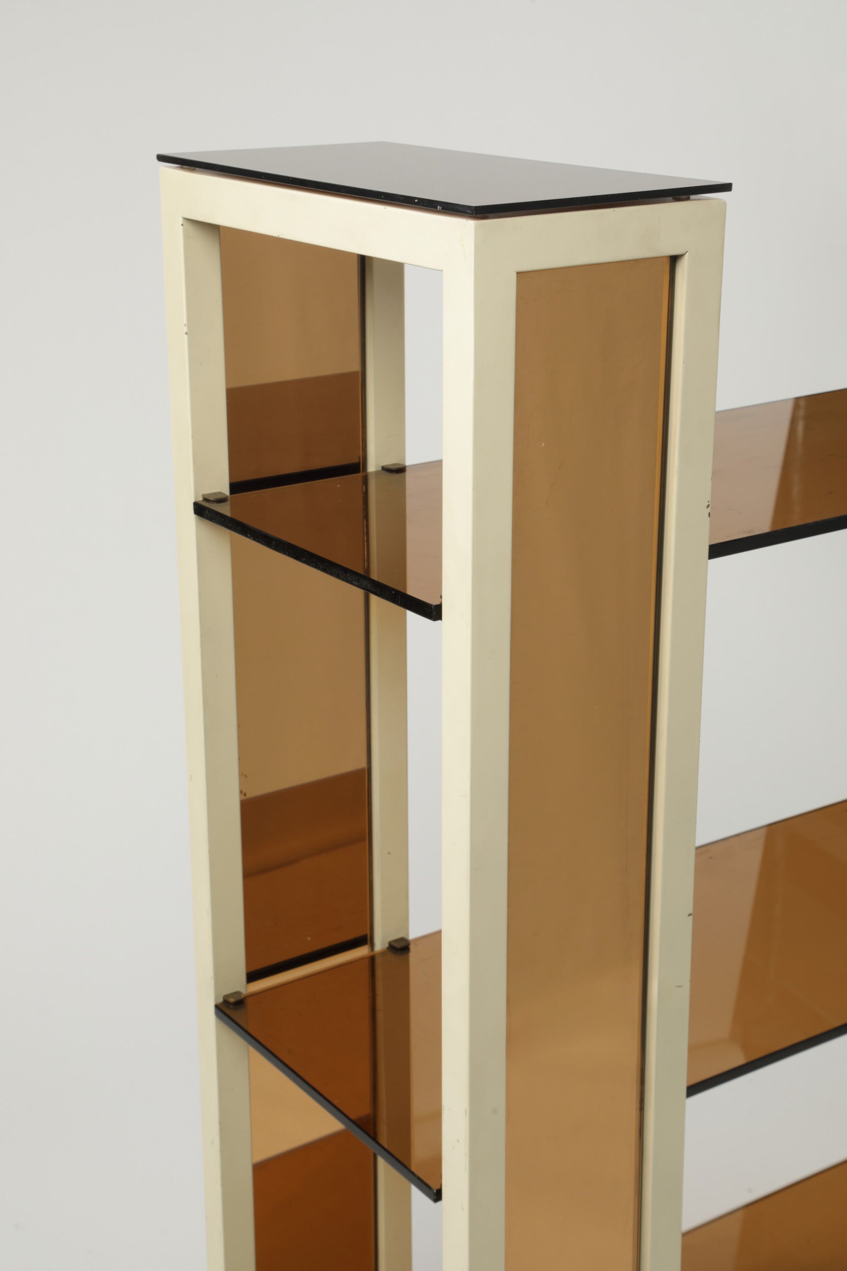 1970s lacquered bookcase