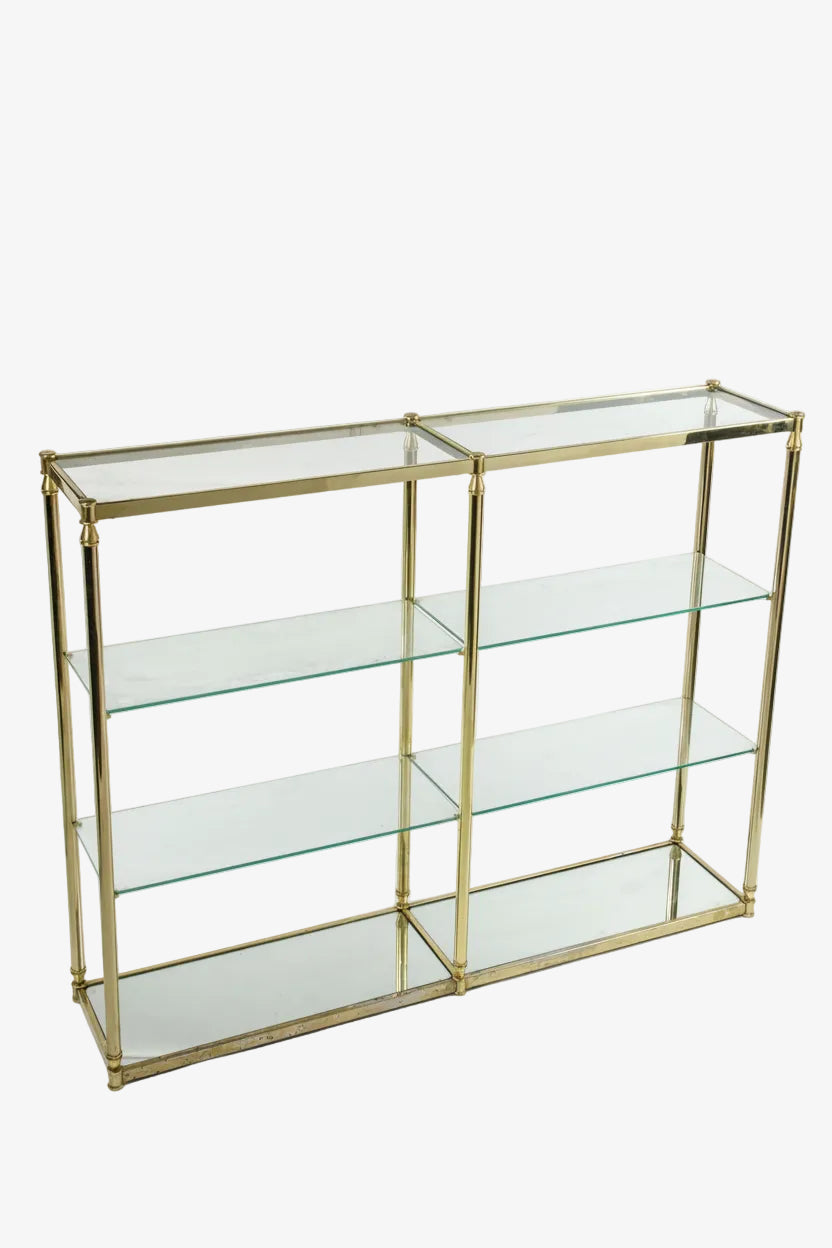 Brass bookcase from the 70s