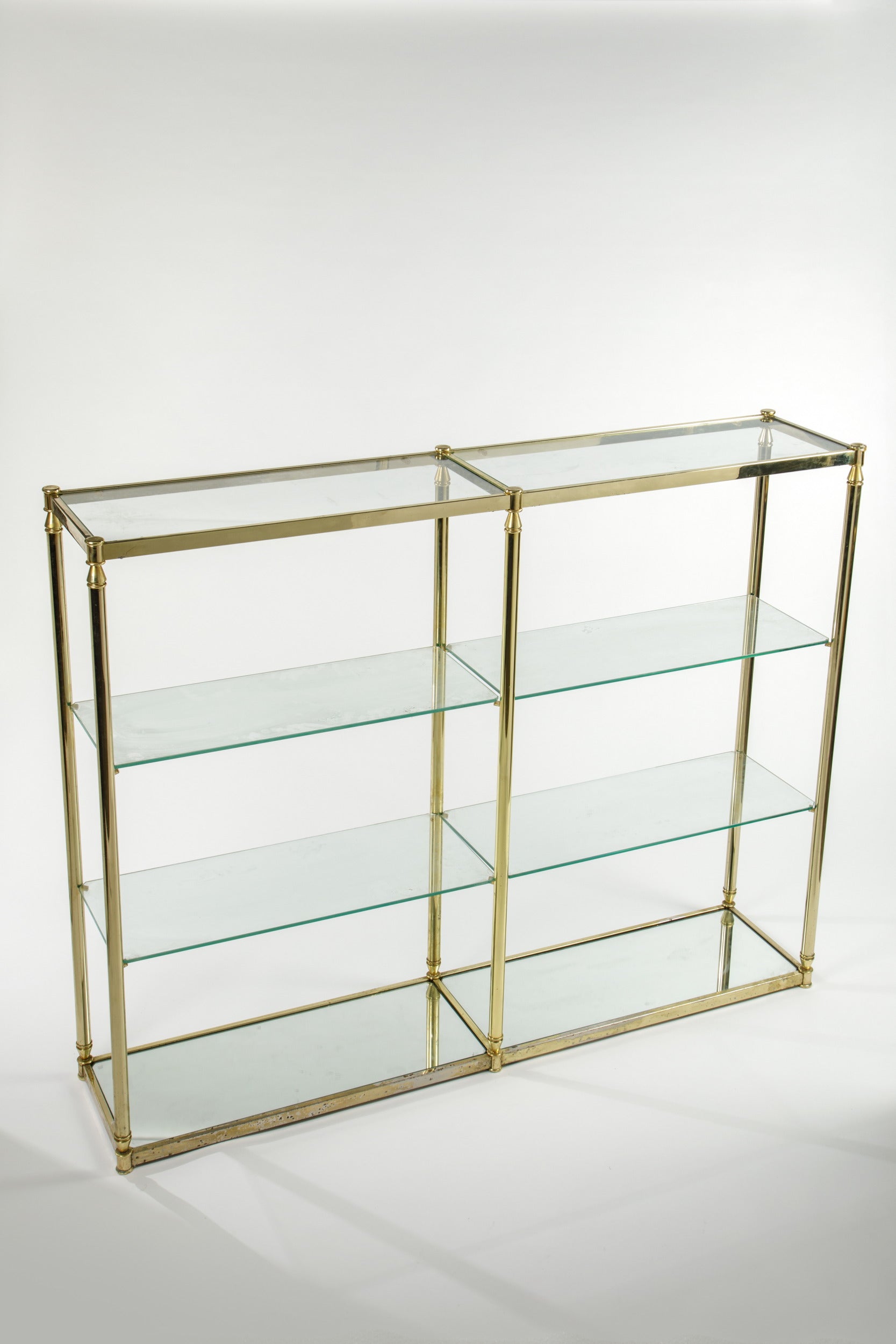 Brass bookcase from the 70s