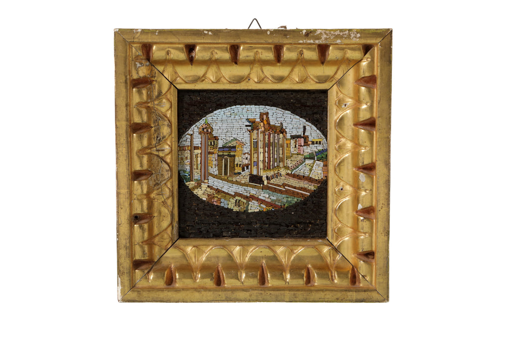 Mosaico Minuto cornice oro 900