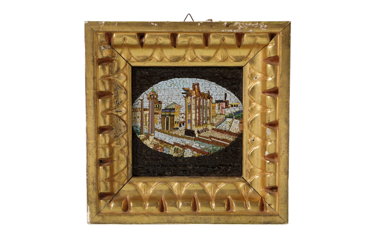 Micro Mosaic 900 gold frame