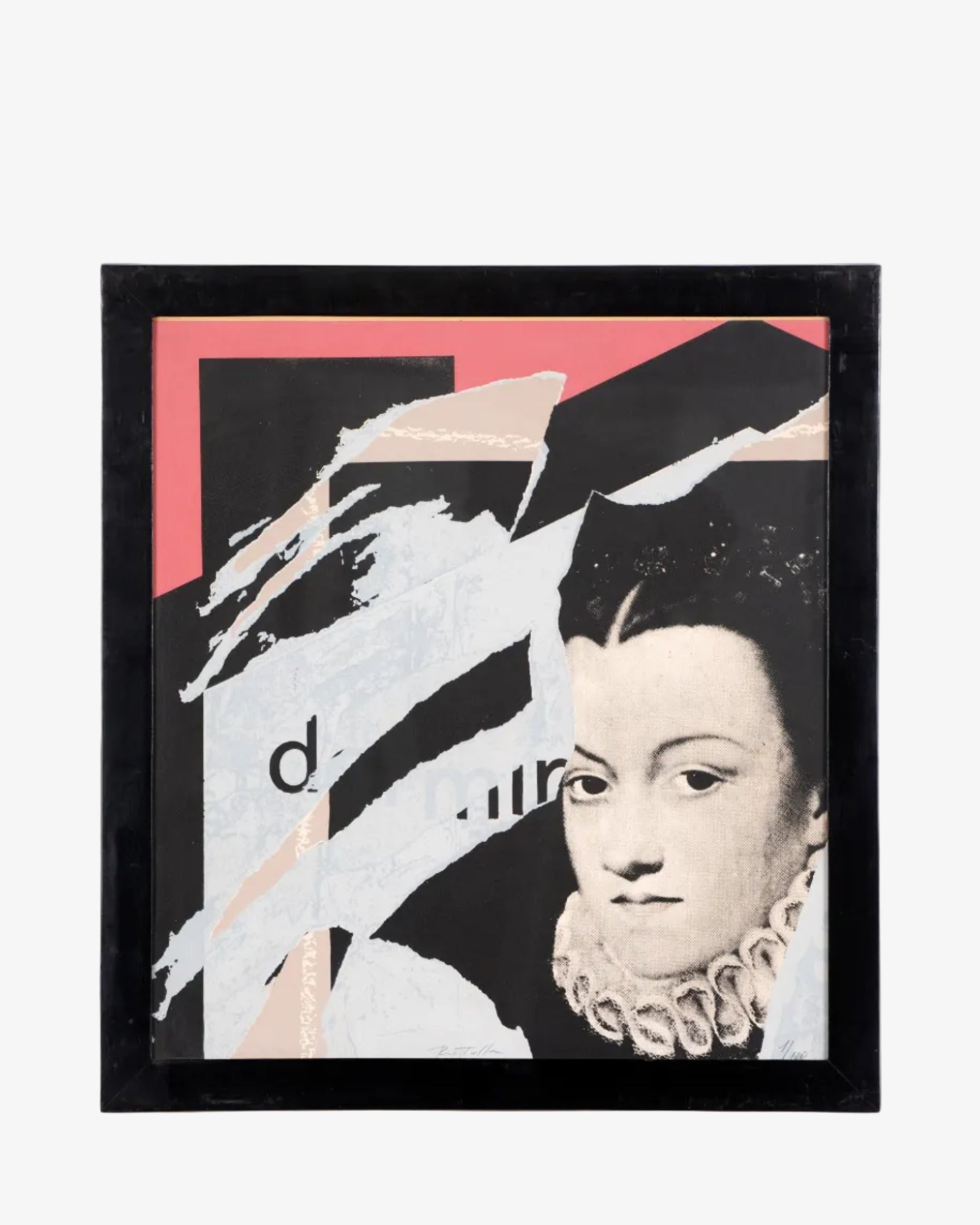 Mimmo Rotella silkscreen from the 70s