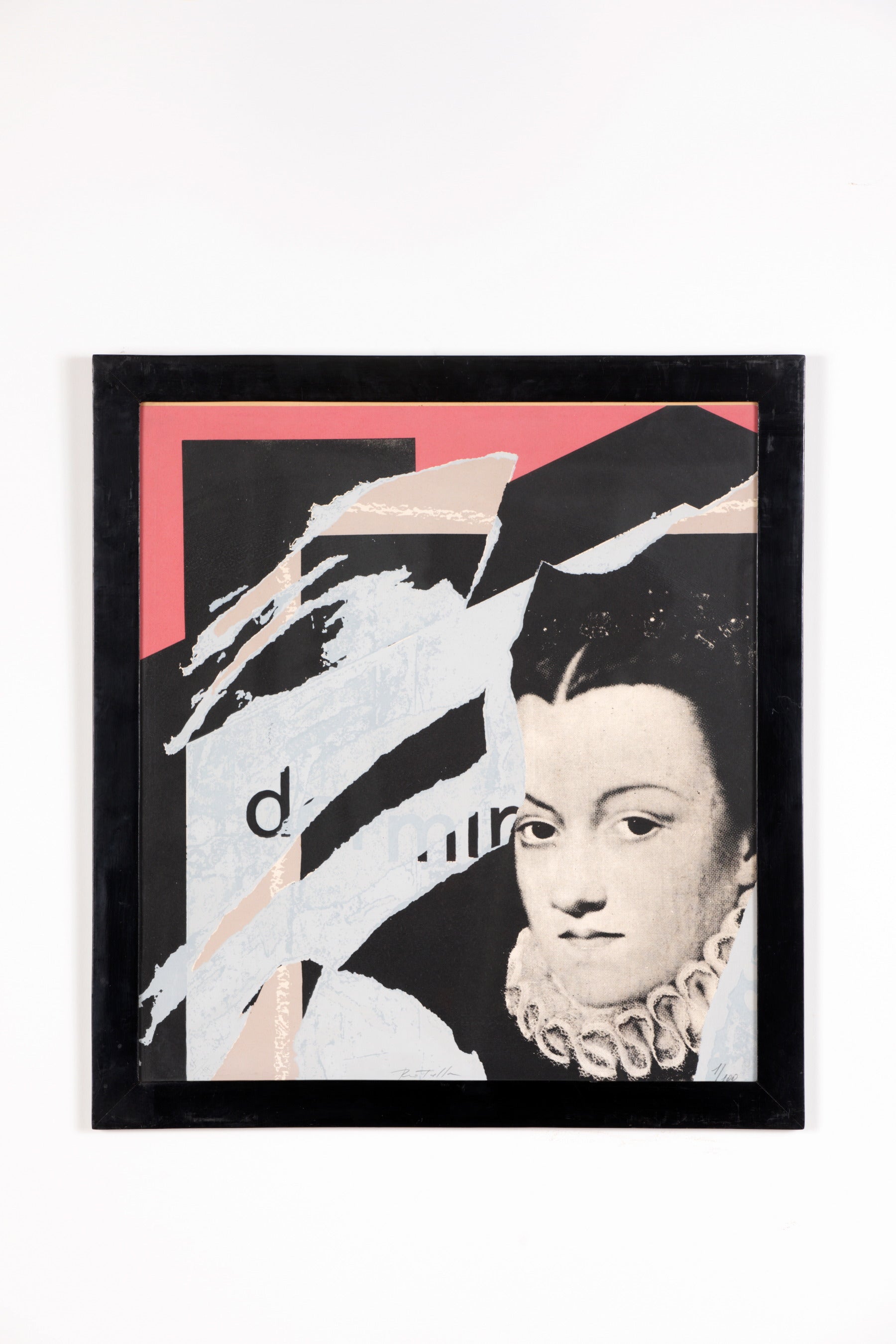 Mimmo Rotella silkscreen from the 70s