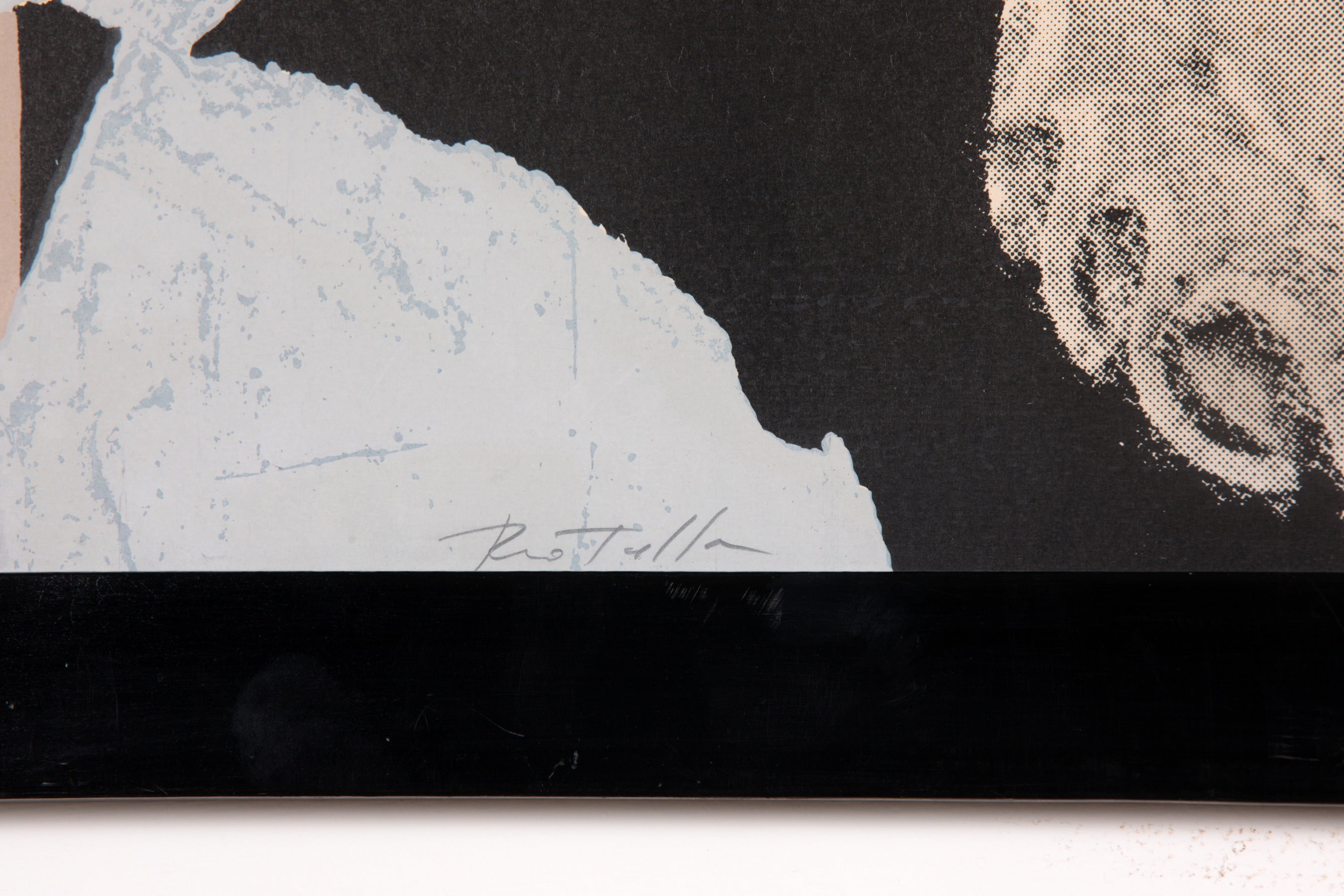 Mimmo Rotella silkscreen from the 70s