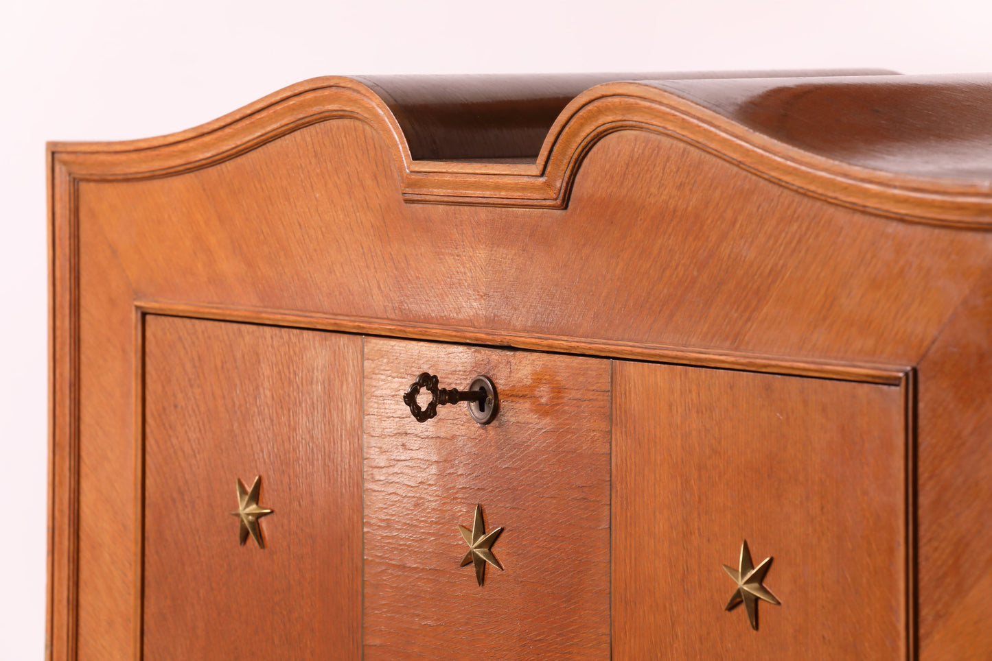 Paolo Buffa bar cabinet from the 50s in blond wood