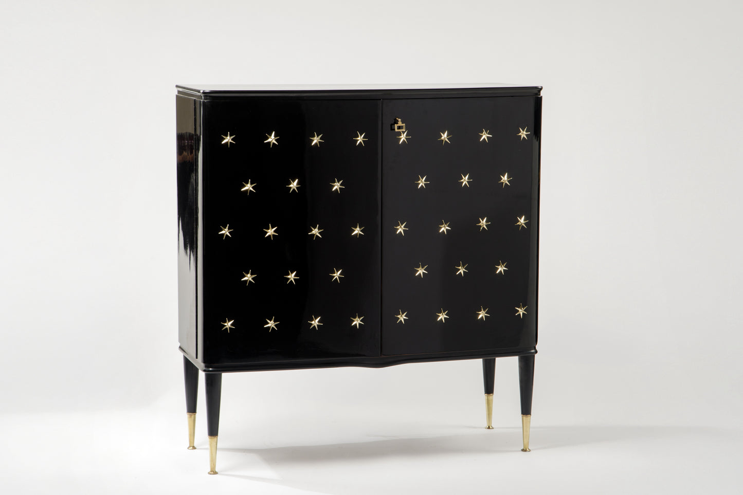 Mobile bar attributed to Paolo Buffa 1950s