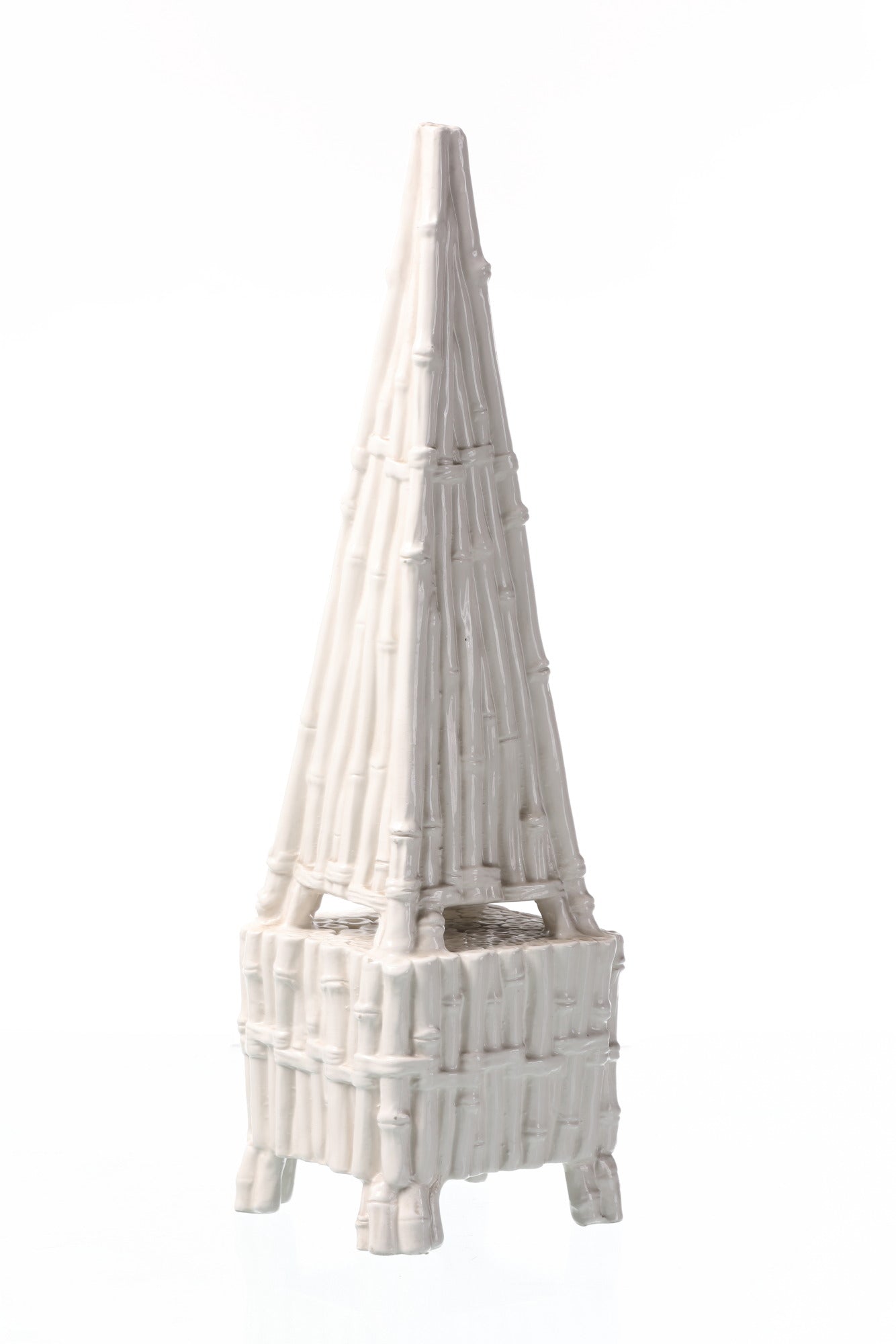 Bamboo ceramic obelisk