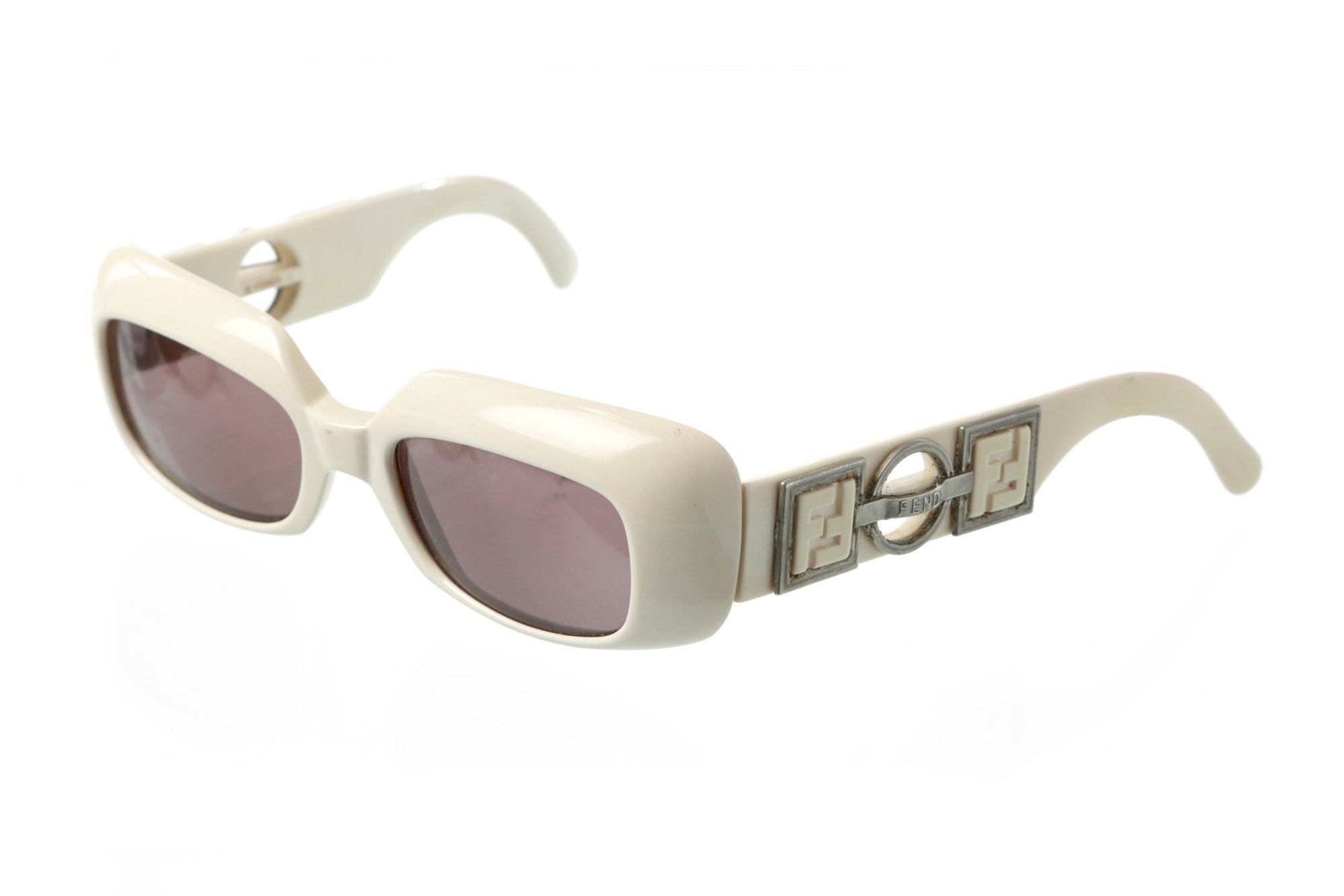 Vintage Fendi sunglasses in ivory bakelite triplef