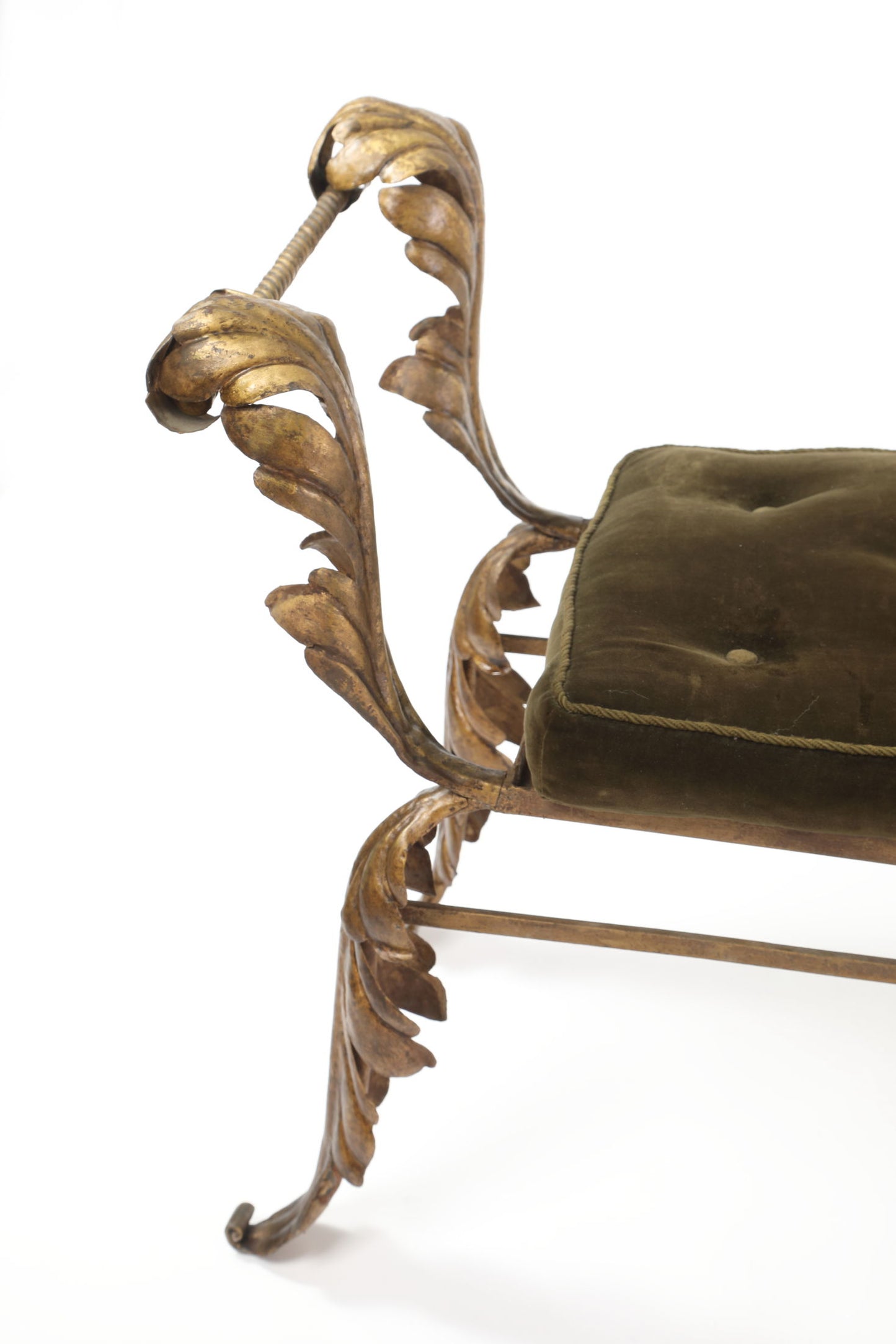 Pierluigi Colli bench from the 1950s in wrought iron