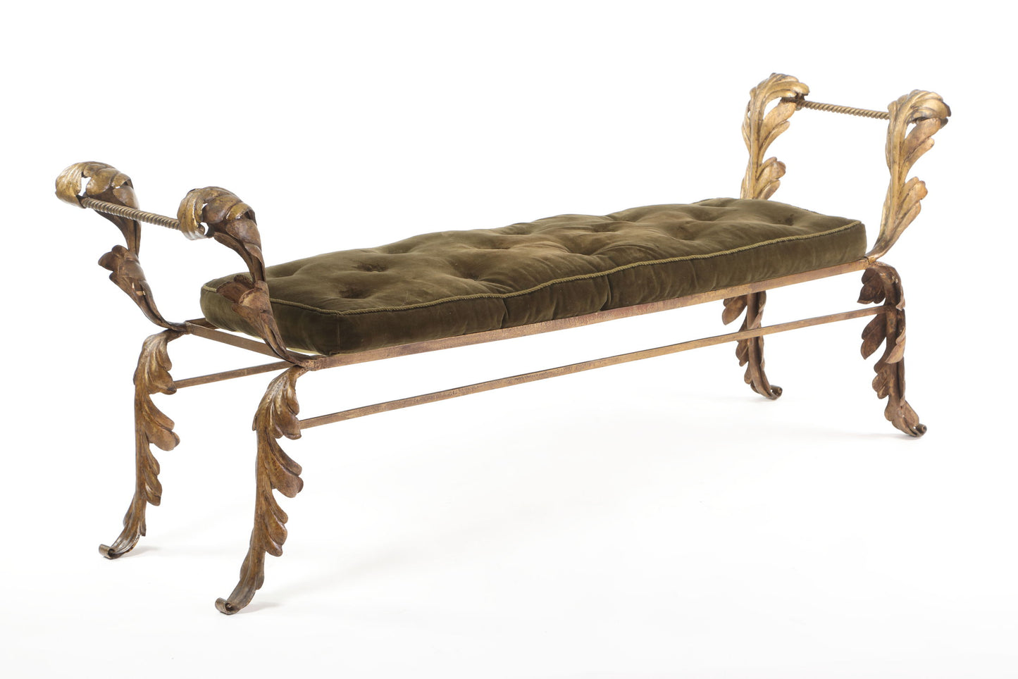 Pierluigi Colli bench from the 1950s in wrought iron