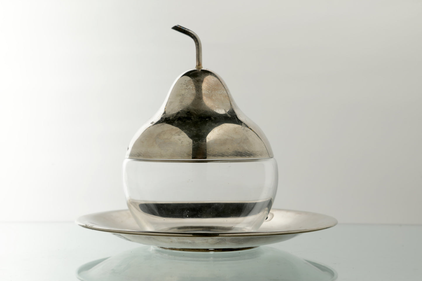 Steel and glass pear box from the 70s