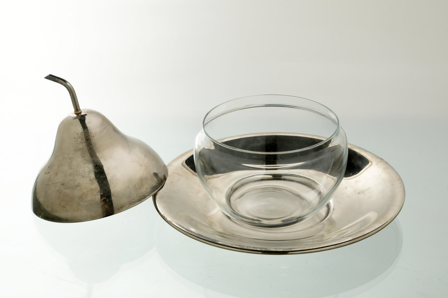 Steel and glass pear box from the 70s