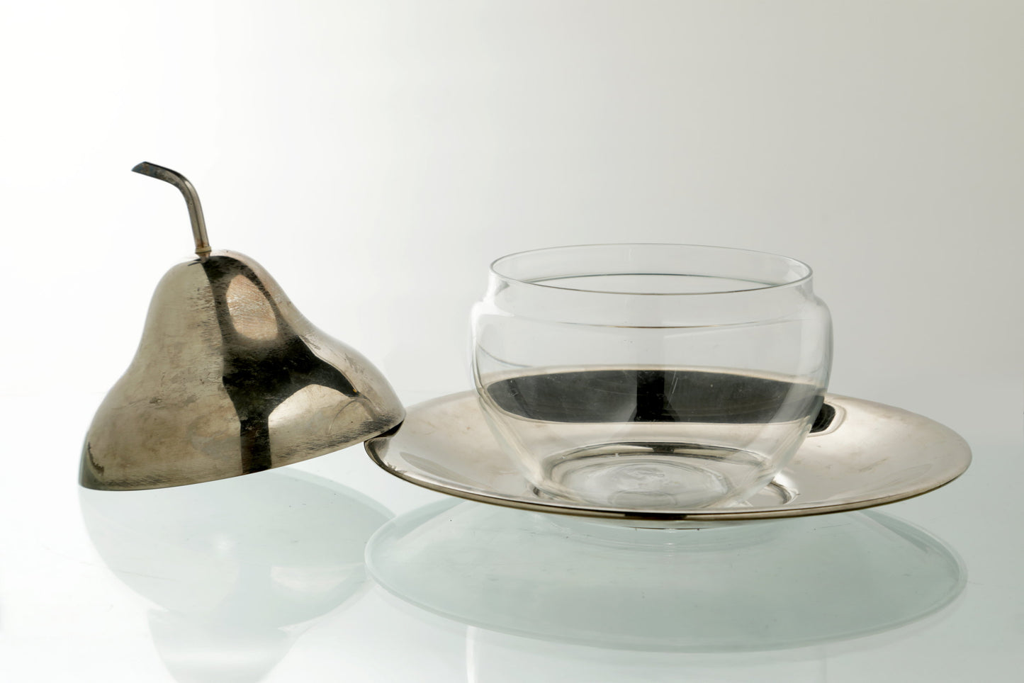 Steel and glass pear box from the 70s