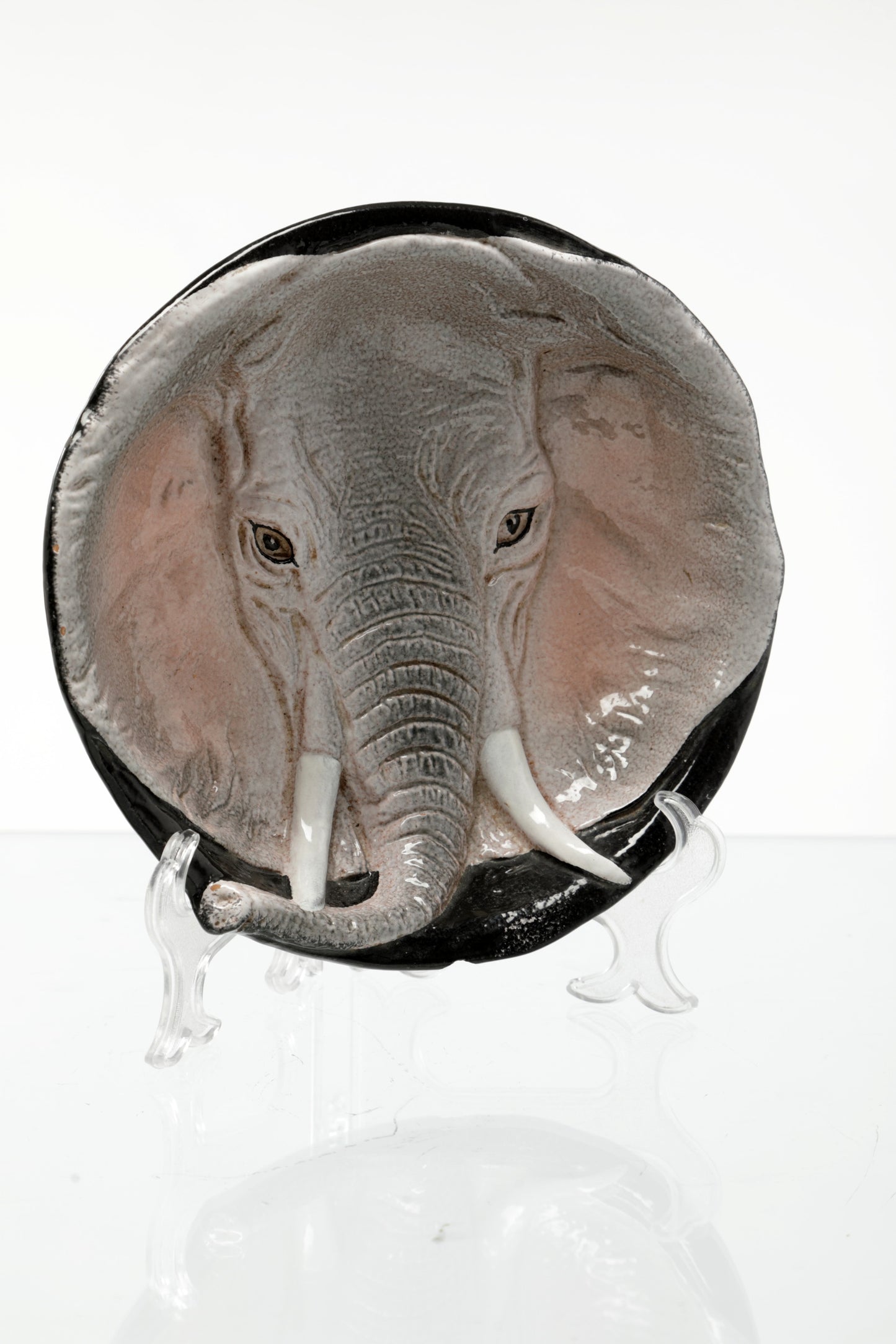 Elephant ceramic plate from the 60s