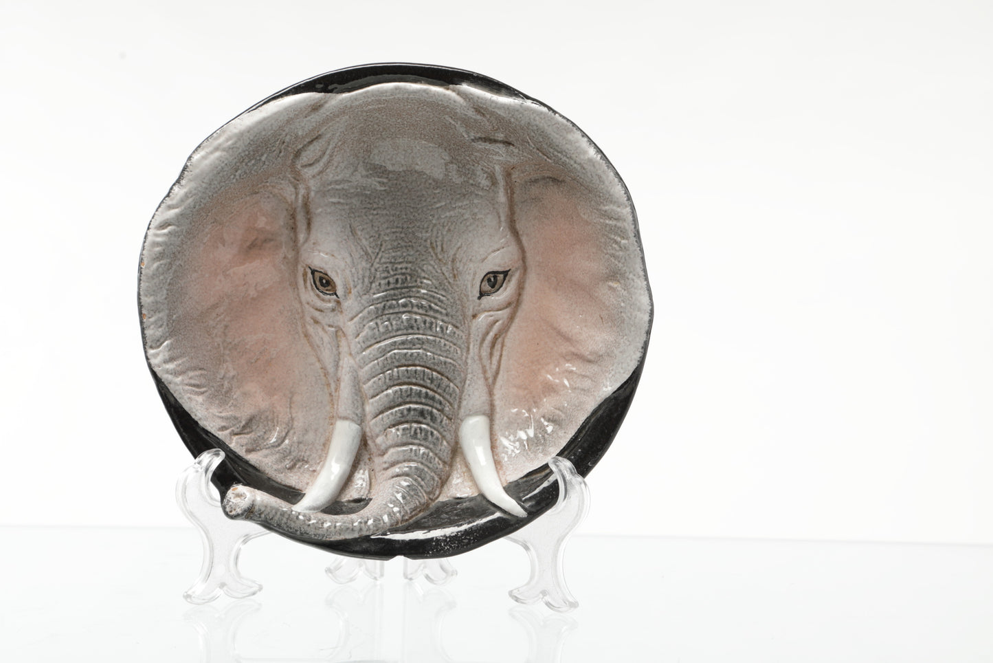 Elephant ceramic plate from the 60s