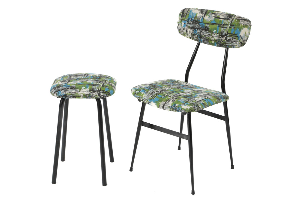 Small chair with bench from the 60s