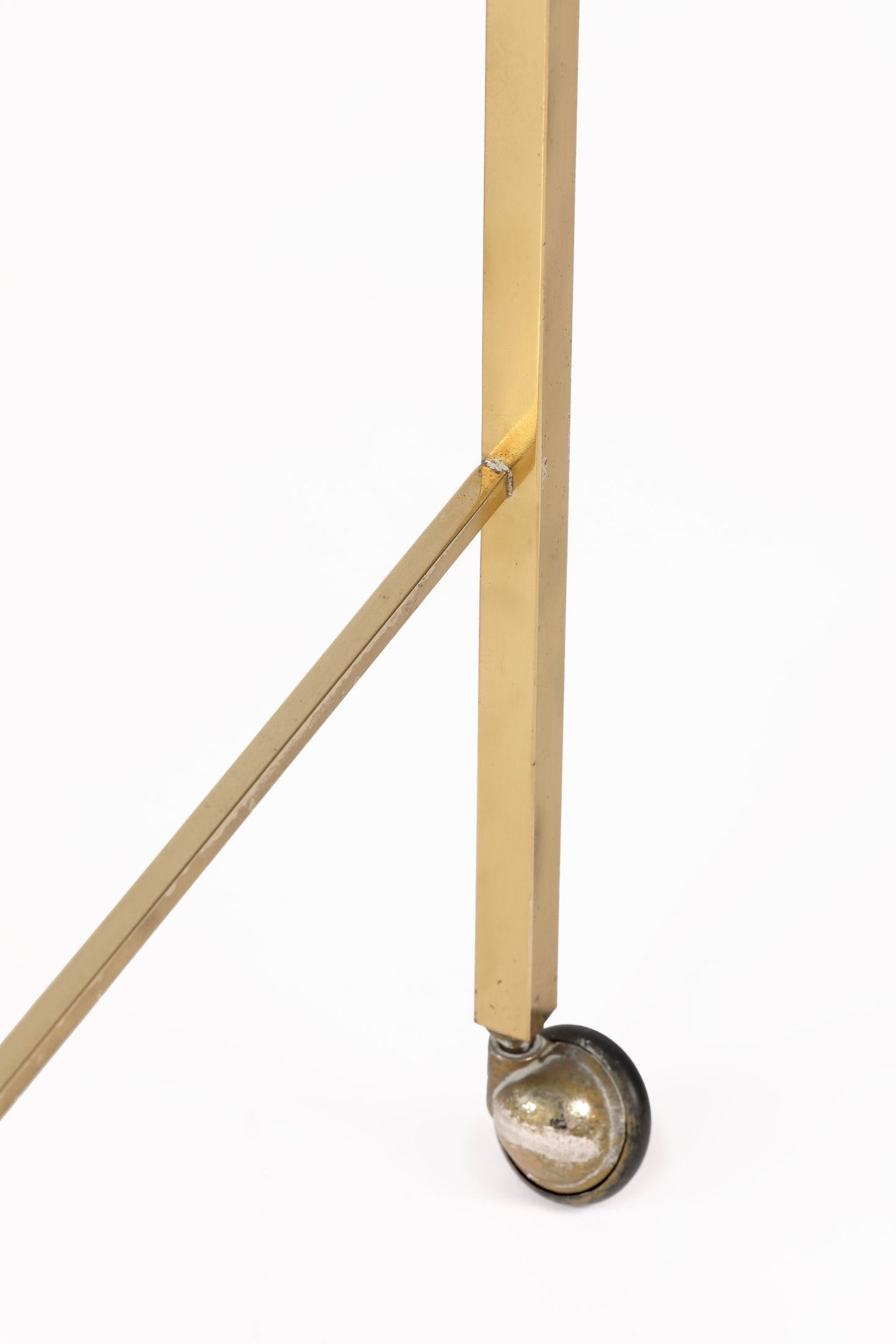 Small brass trolley from the 70s, one shelf