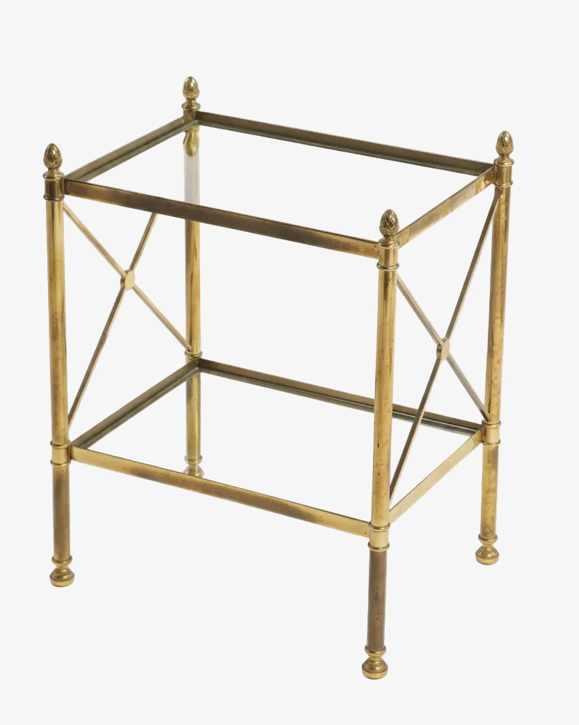 Small 50's brass table