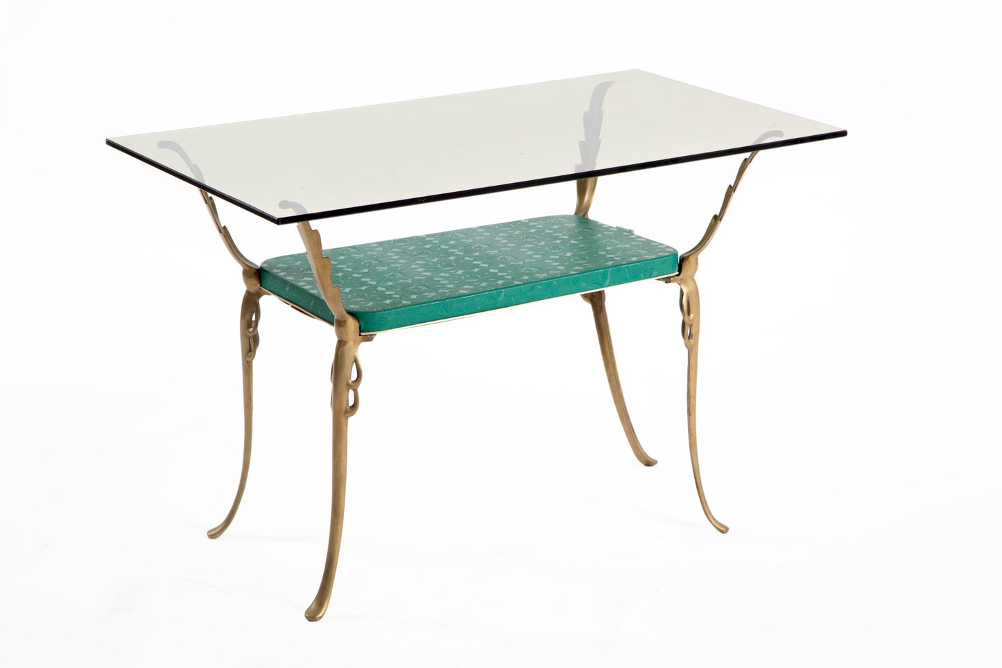 Piccolo tavolo doppio ripiano anni 60