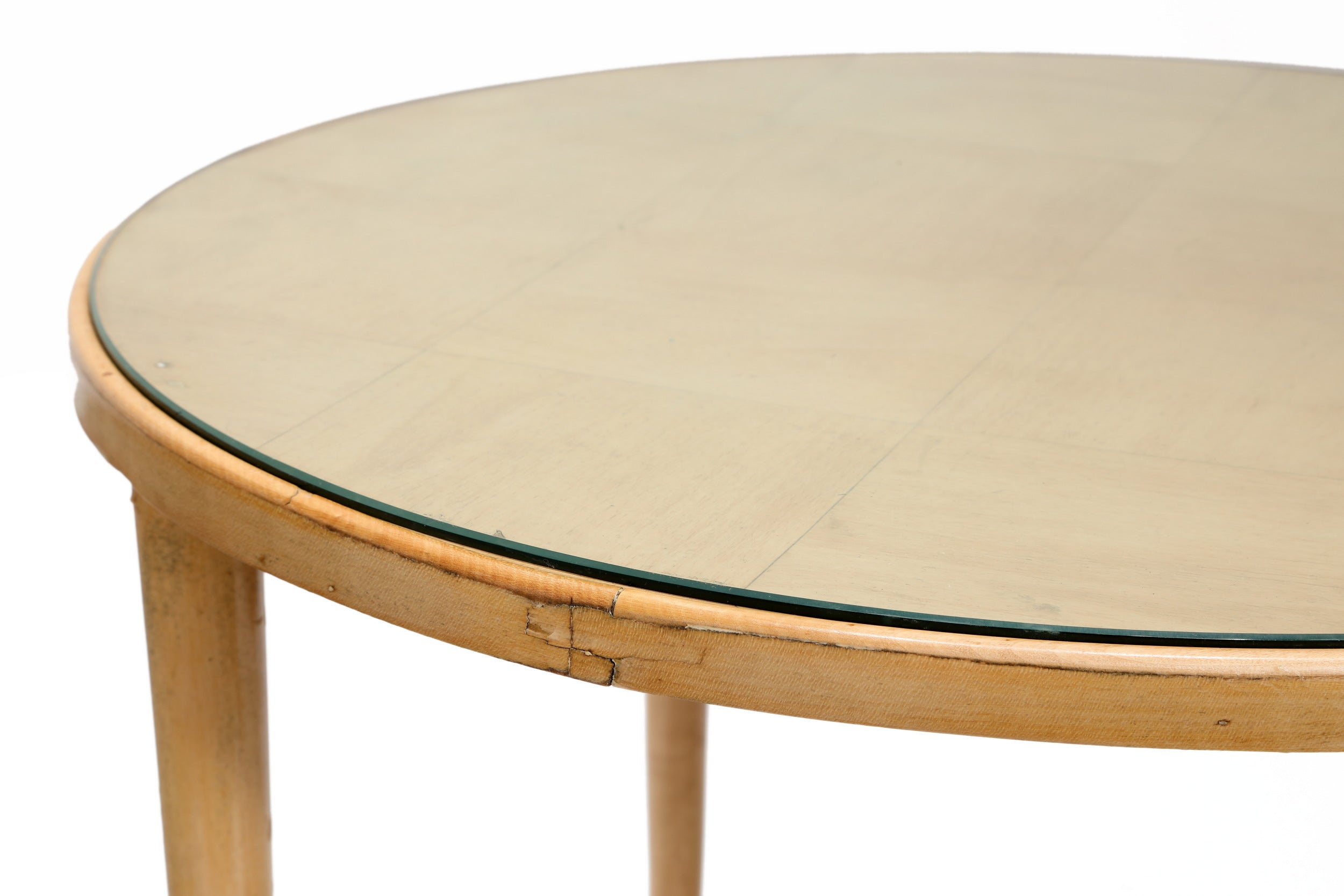 Piccolo tavolo legno biondo anni 60
