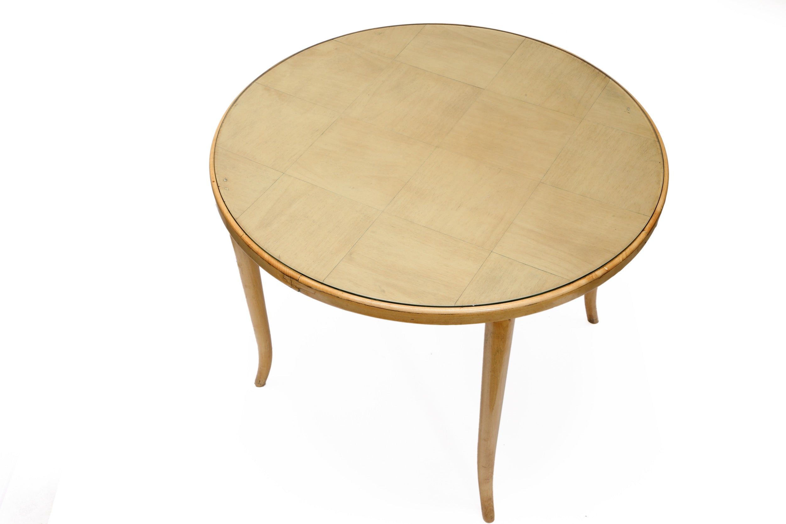 Piccolo tavolo legno biondo anni 60