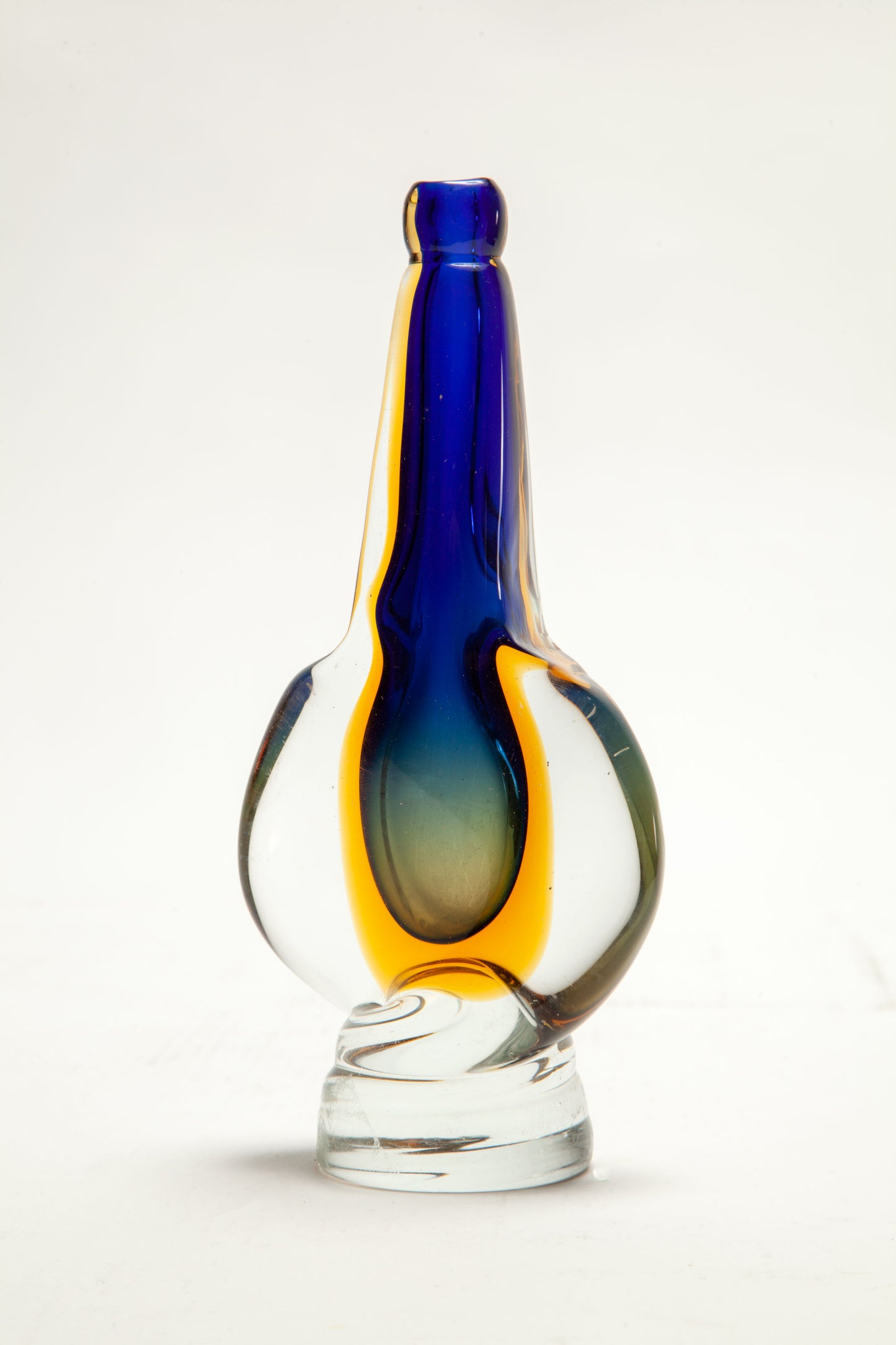 Piccolo vaso monofiore Murano sommerso