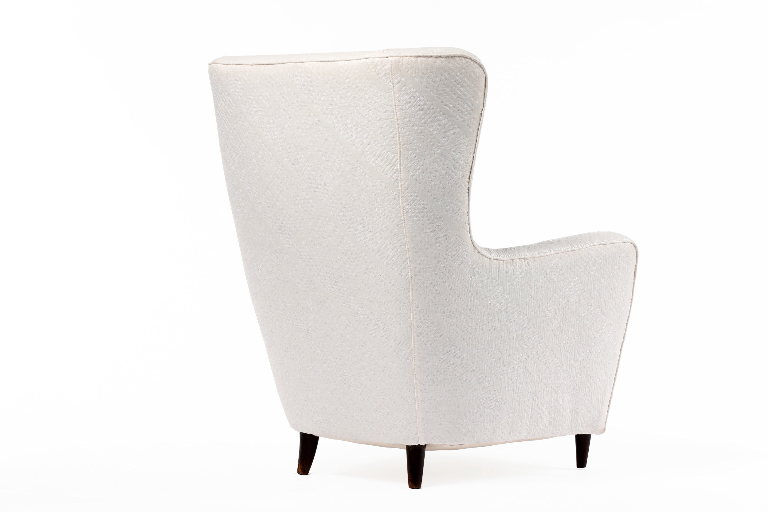60s ciré jacquard matelassé armchair