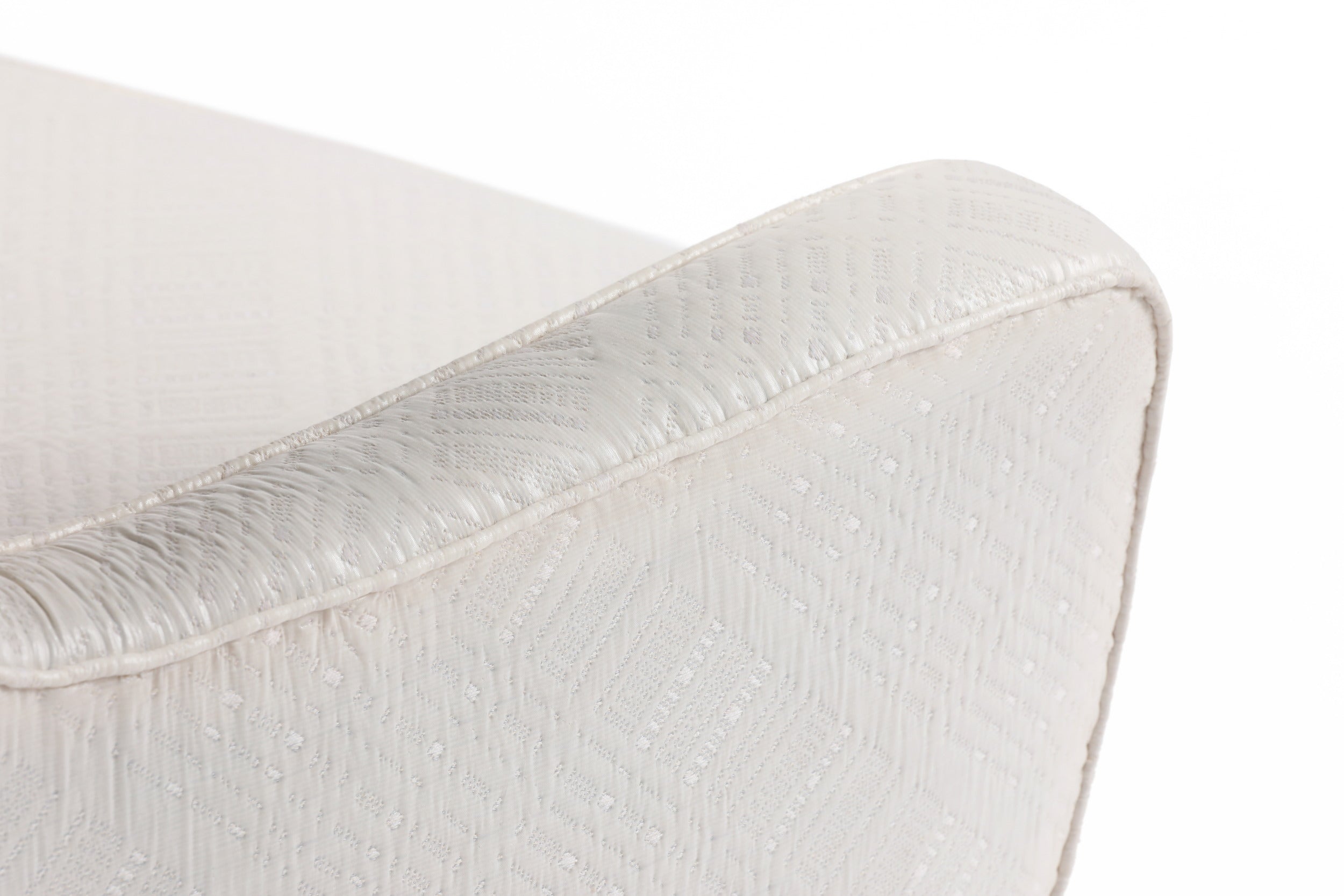 60s ciré jacquard matelassé armchair