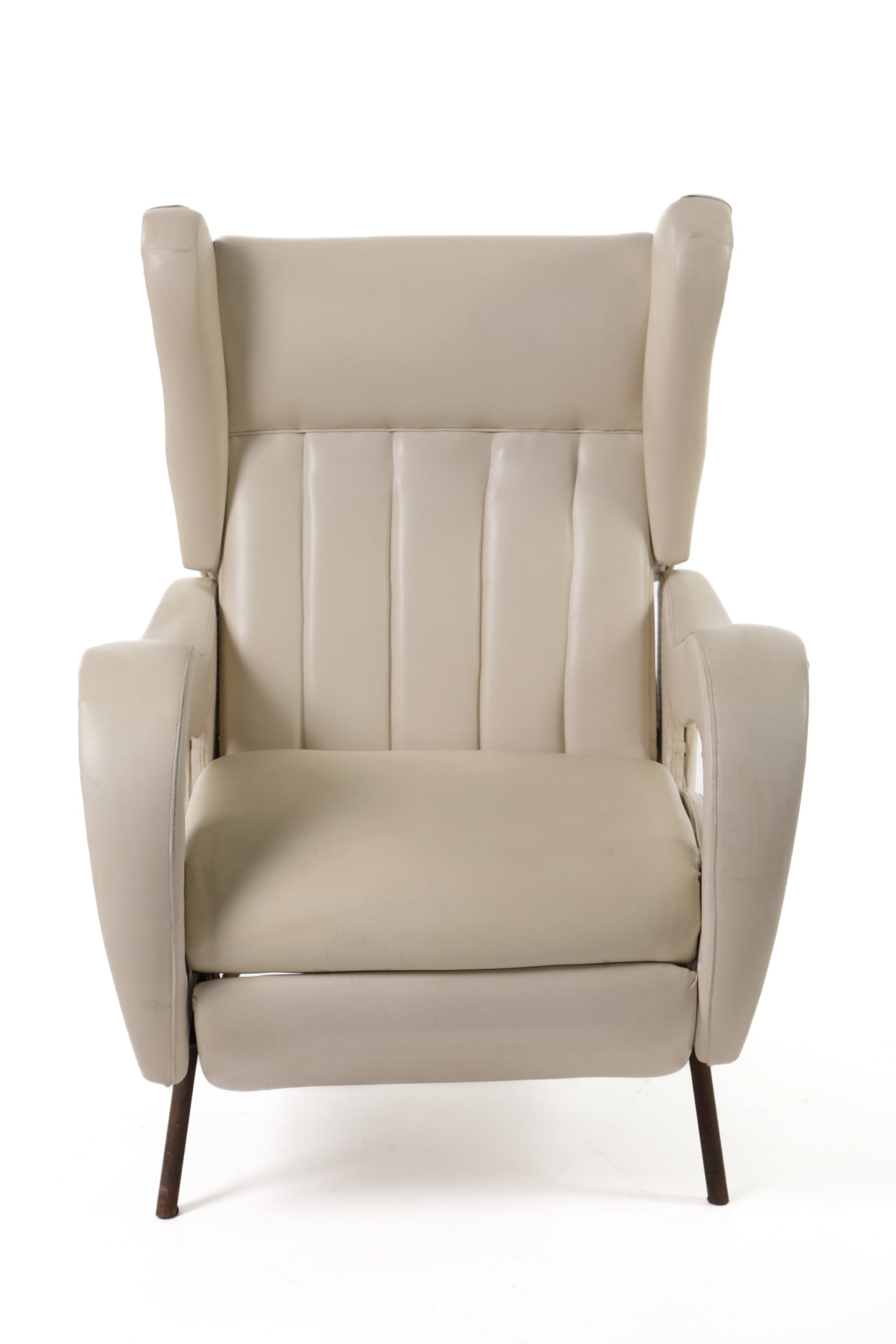 Poltrona anni 60 pelle bianca