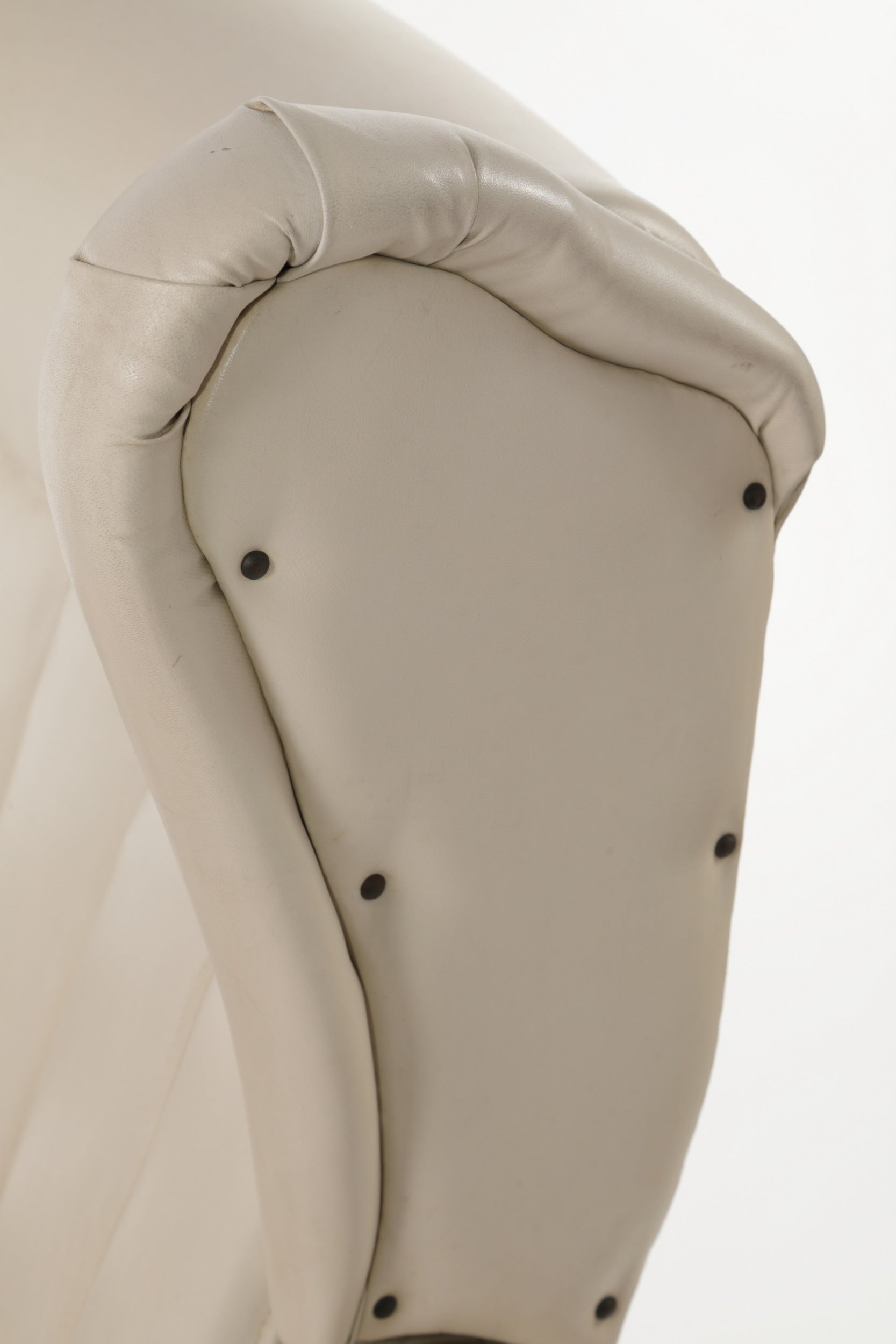 Poltrona anni 60 pelle bianca