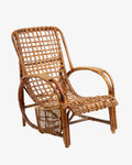 Poltrona vimini e bamboo anni 60