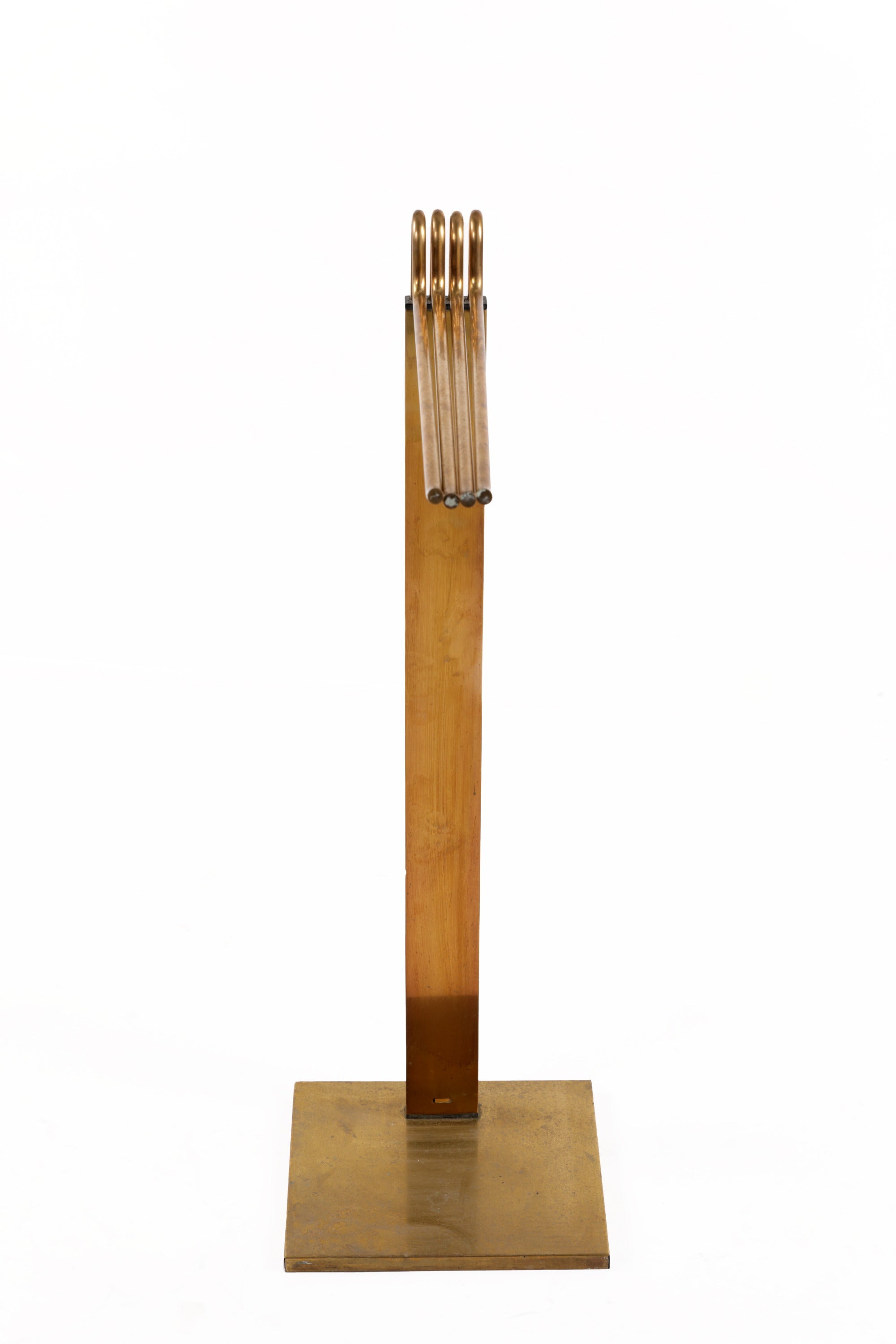 70's brass towel holder