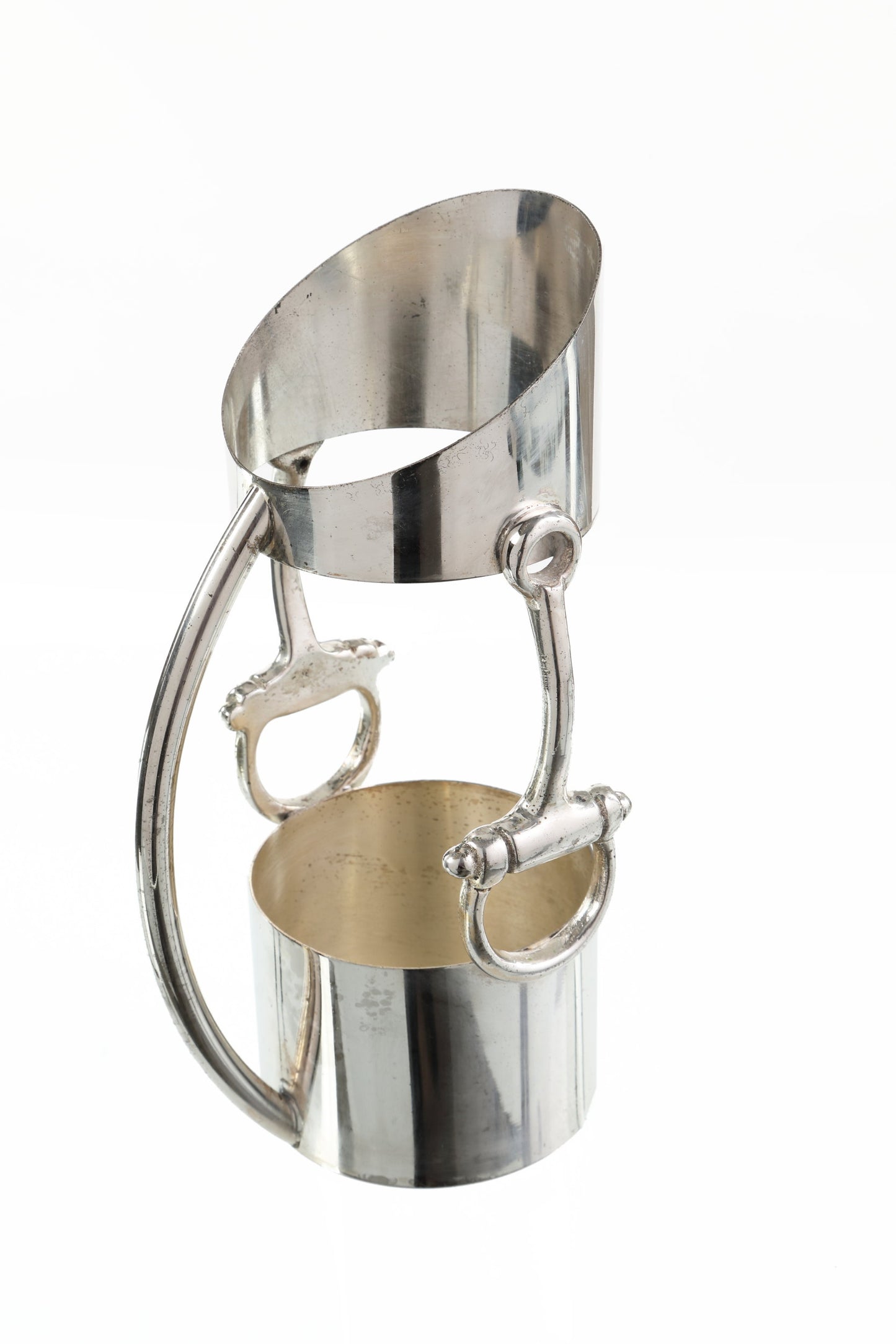 Gucci bottle holder in silver plated