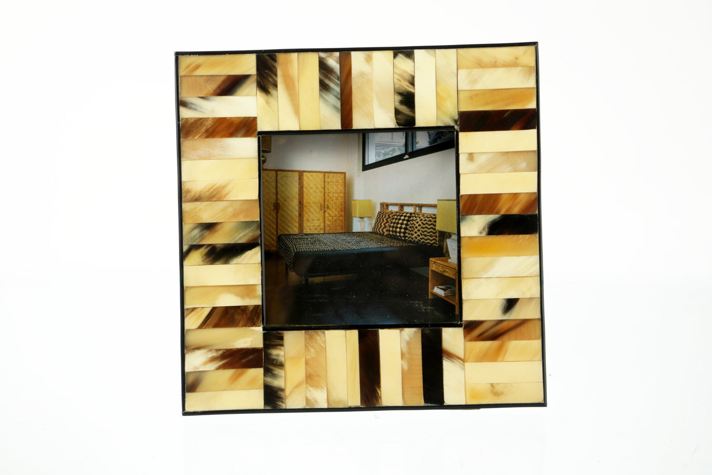 Portafoto in osso e corno anni 70