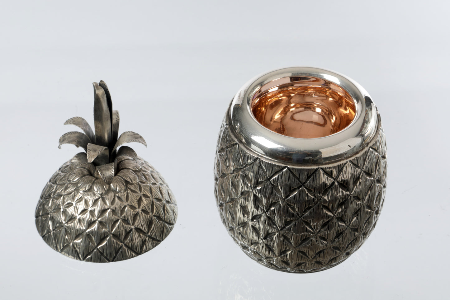 Portaghiaccio Ananas argento anni 70