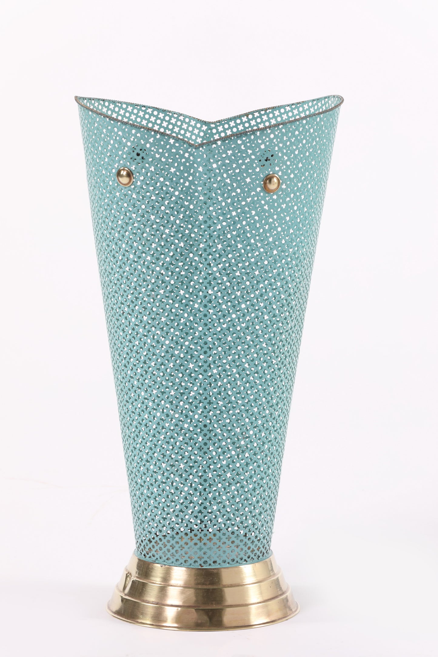 Perforated umbrella stand from the 50s