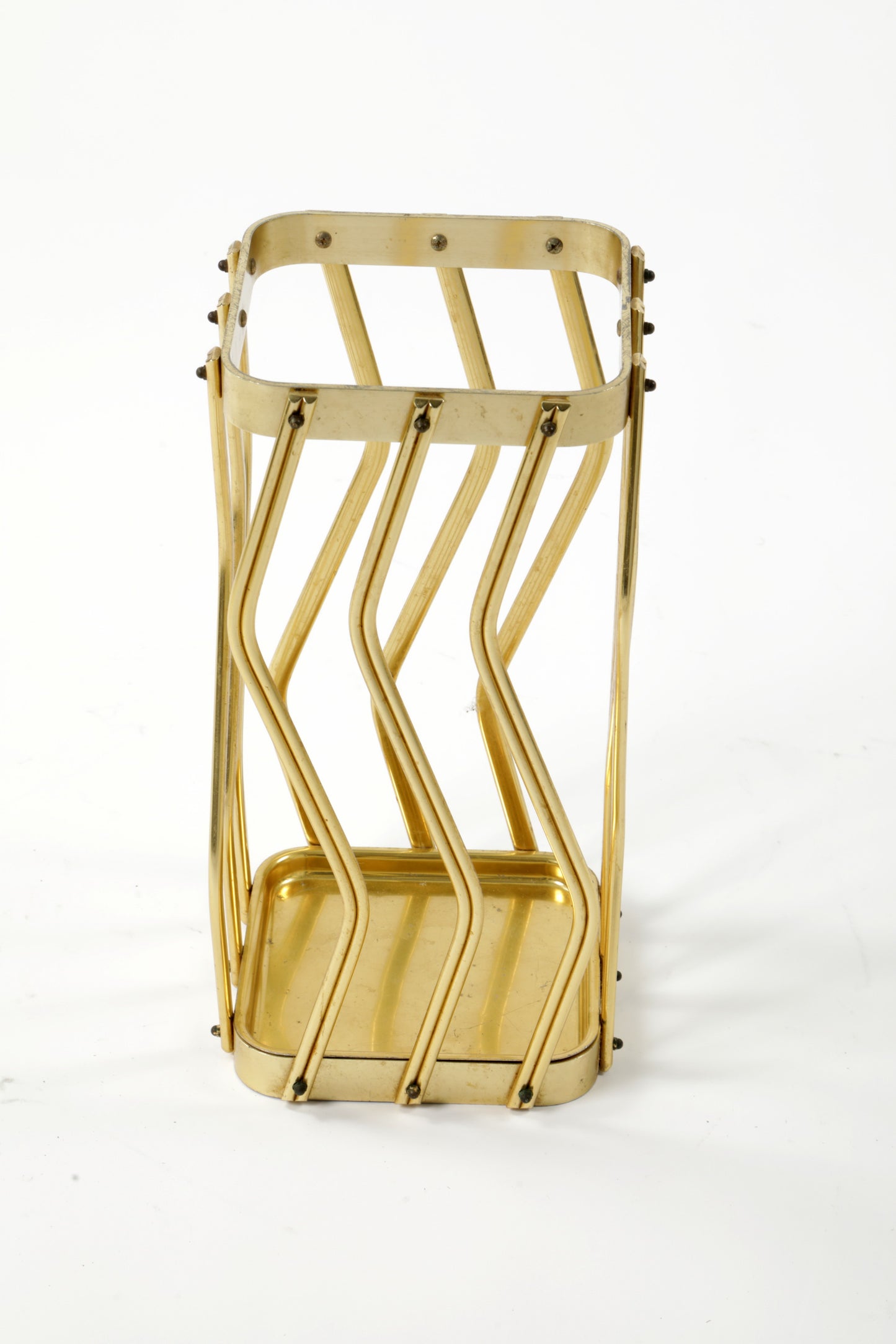 1970s brass umbrella stand