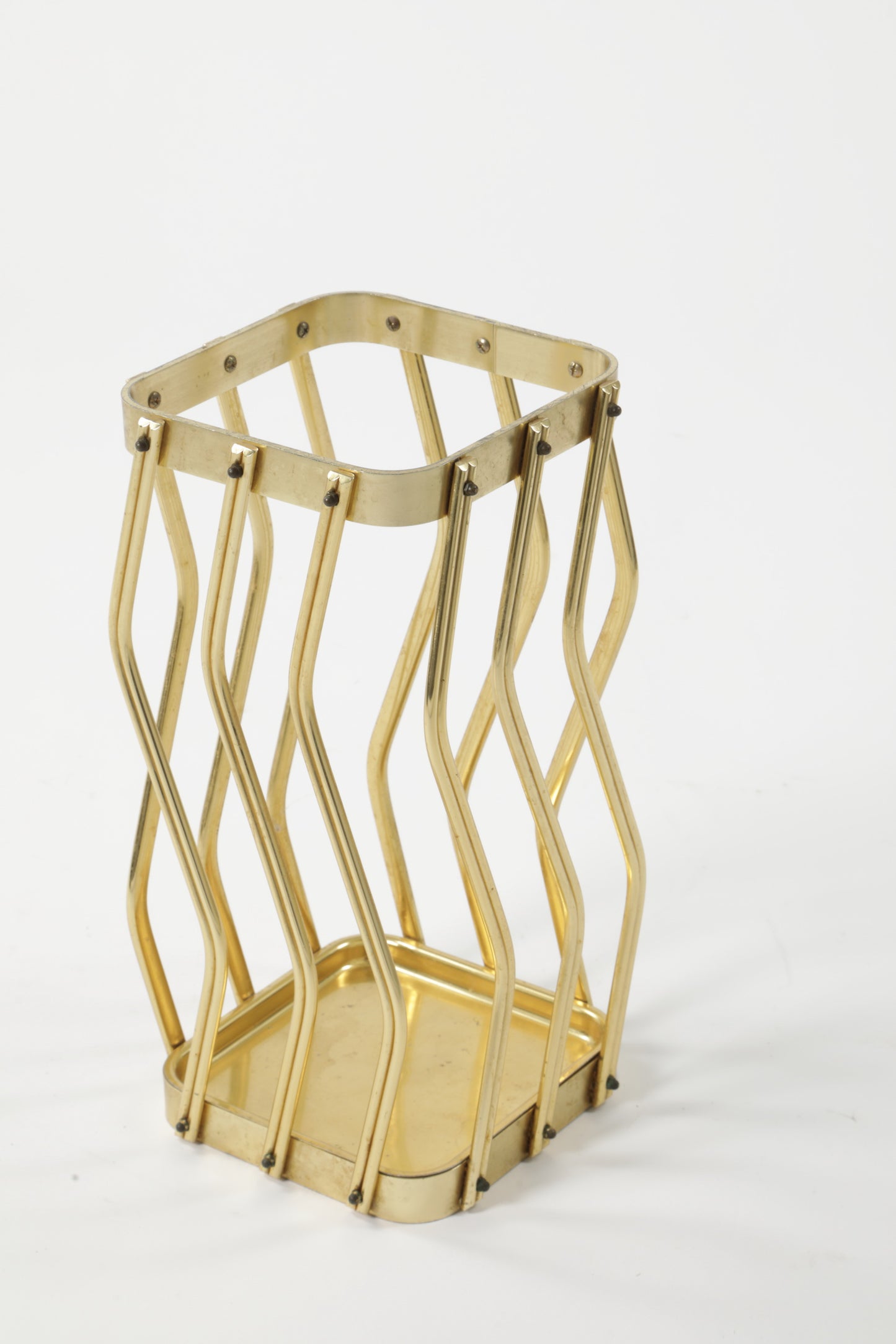 1970s brass umbrella stand