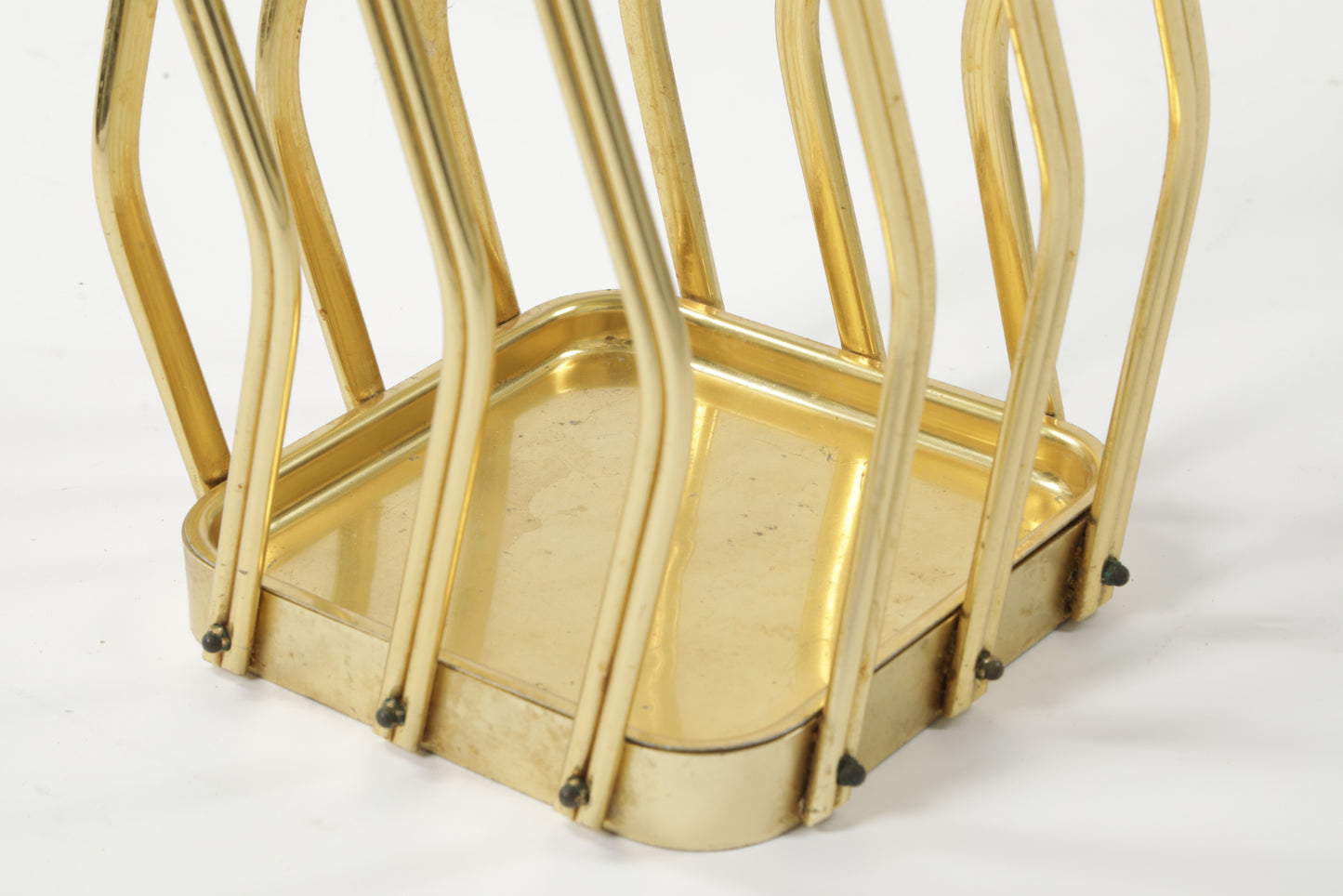 1970s brass umbrella stand