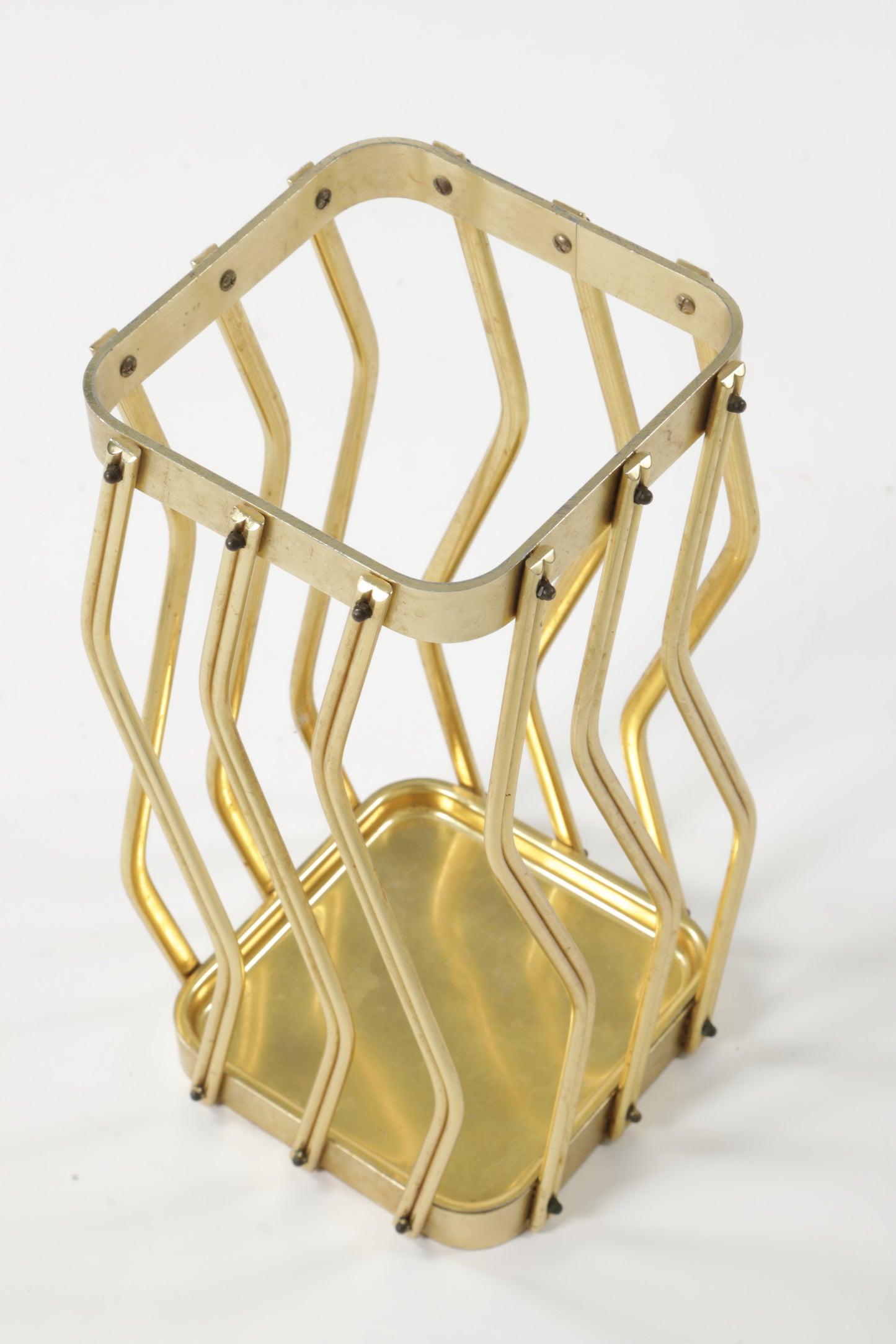 1970s brass umbrella stand