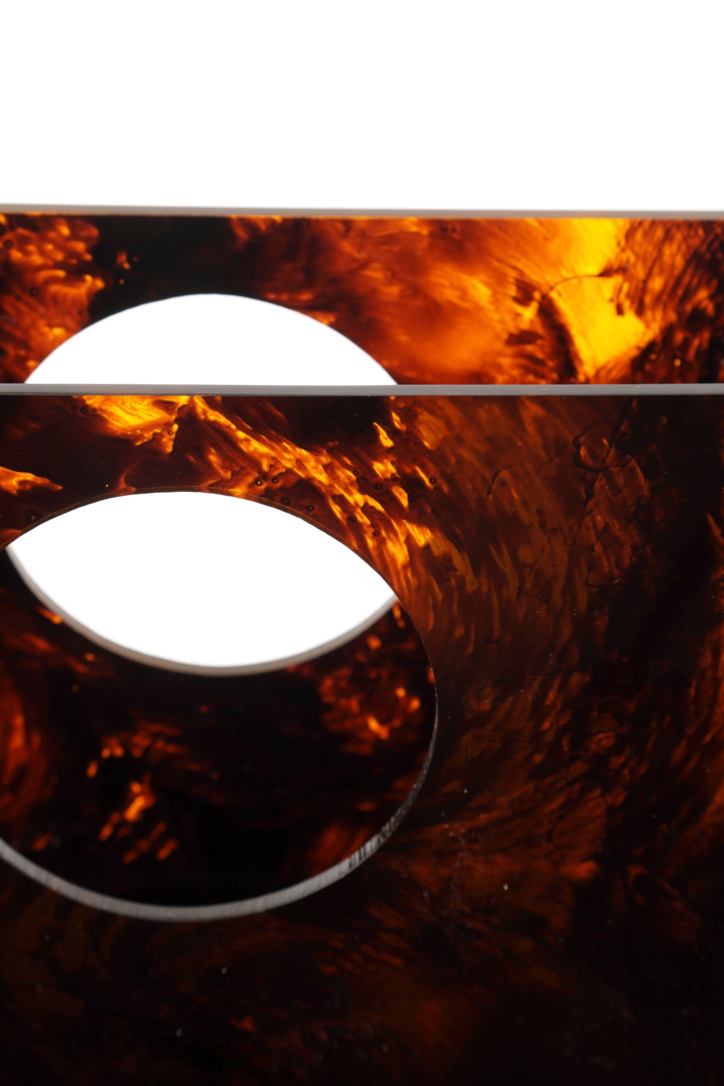 Porta riviste lucite effetto tartaruga anni 70