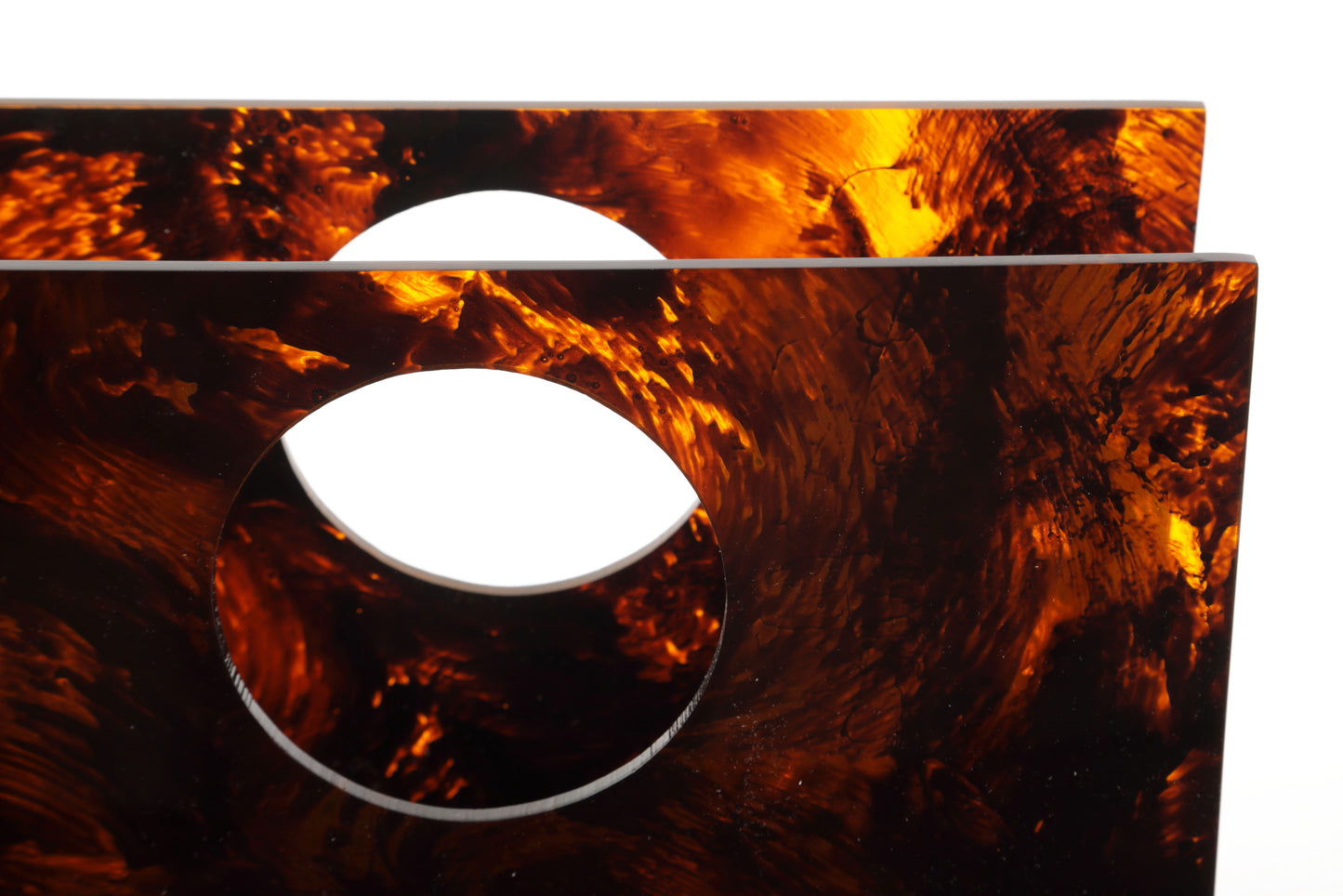 Porta riviste lucite effetto tartaruga anni 70