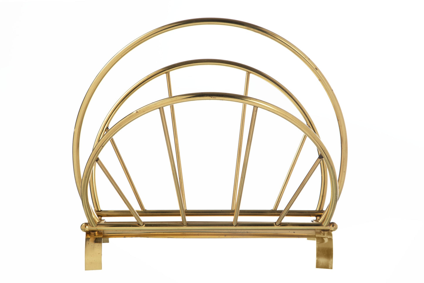 Brass magazine rack from the 50s