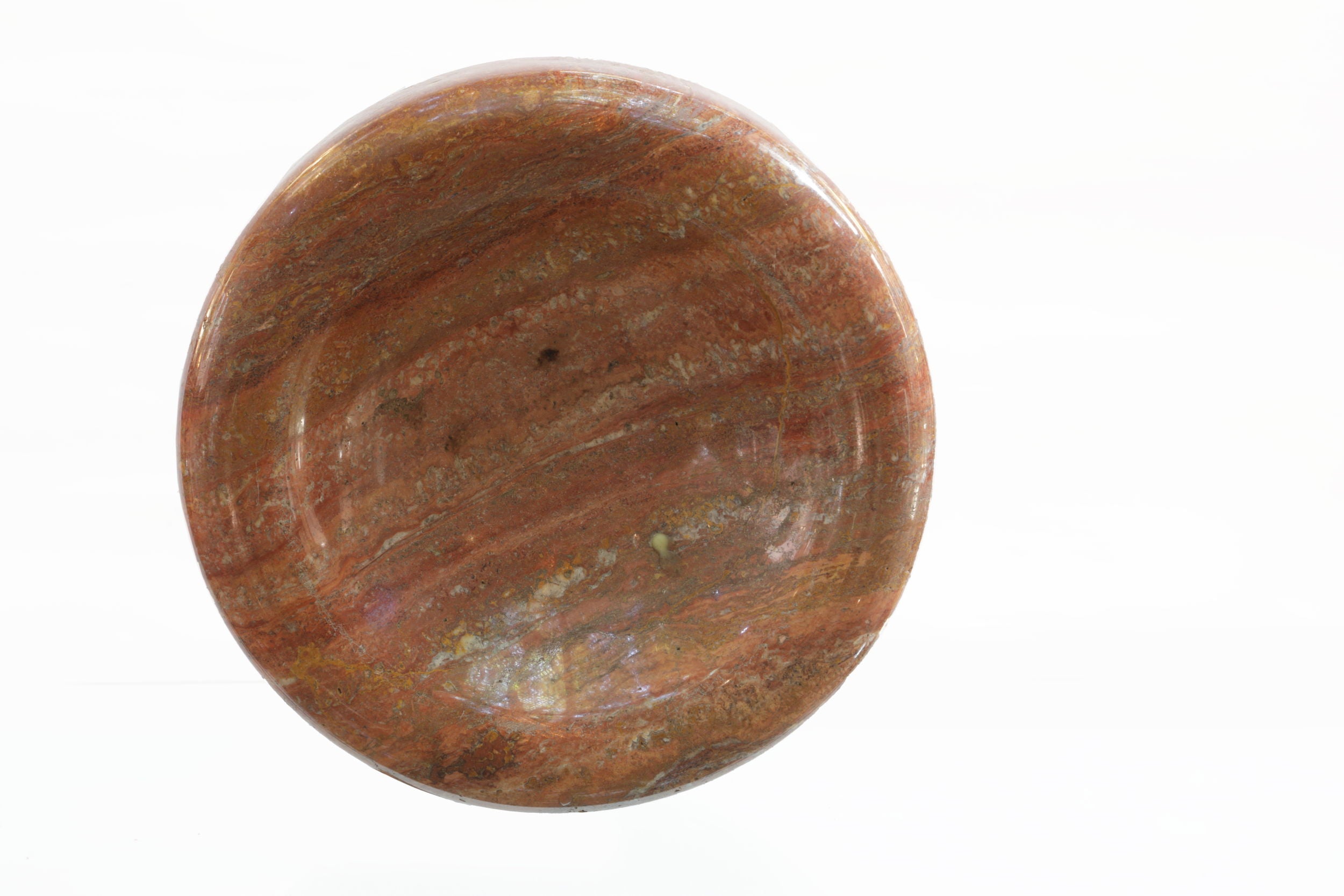 Red marble ashtray 70s