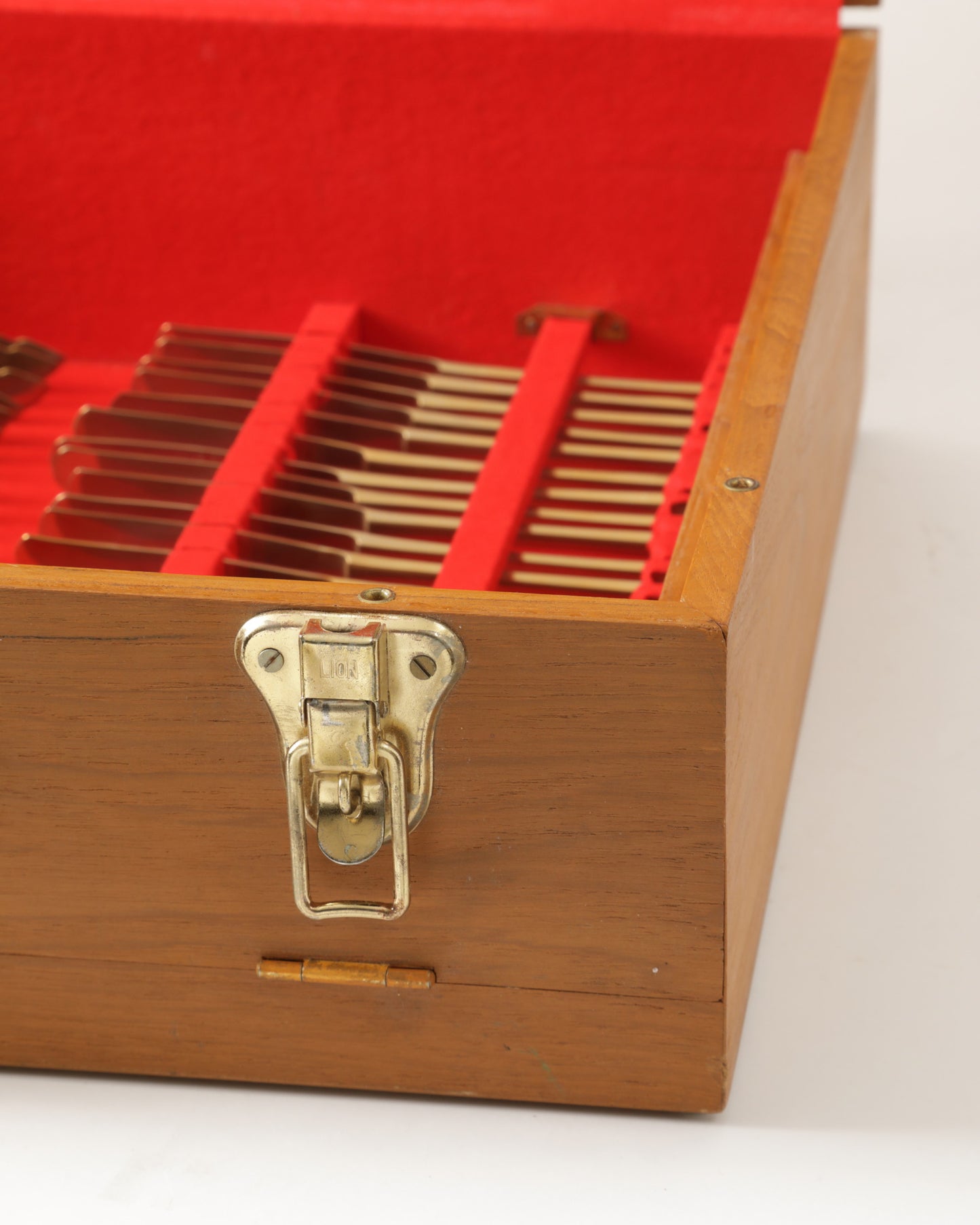 Posate anni 50 ottone con scatola