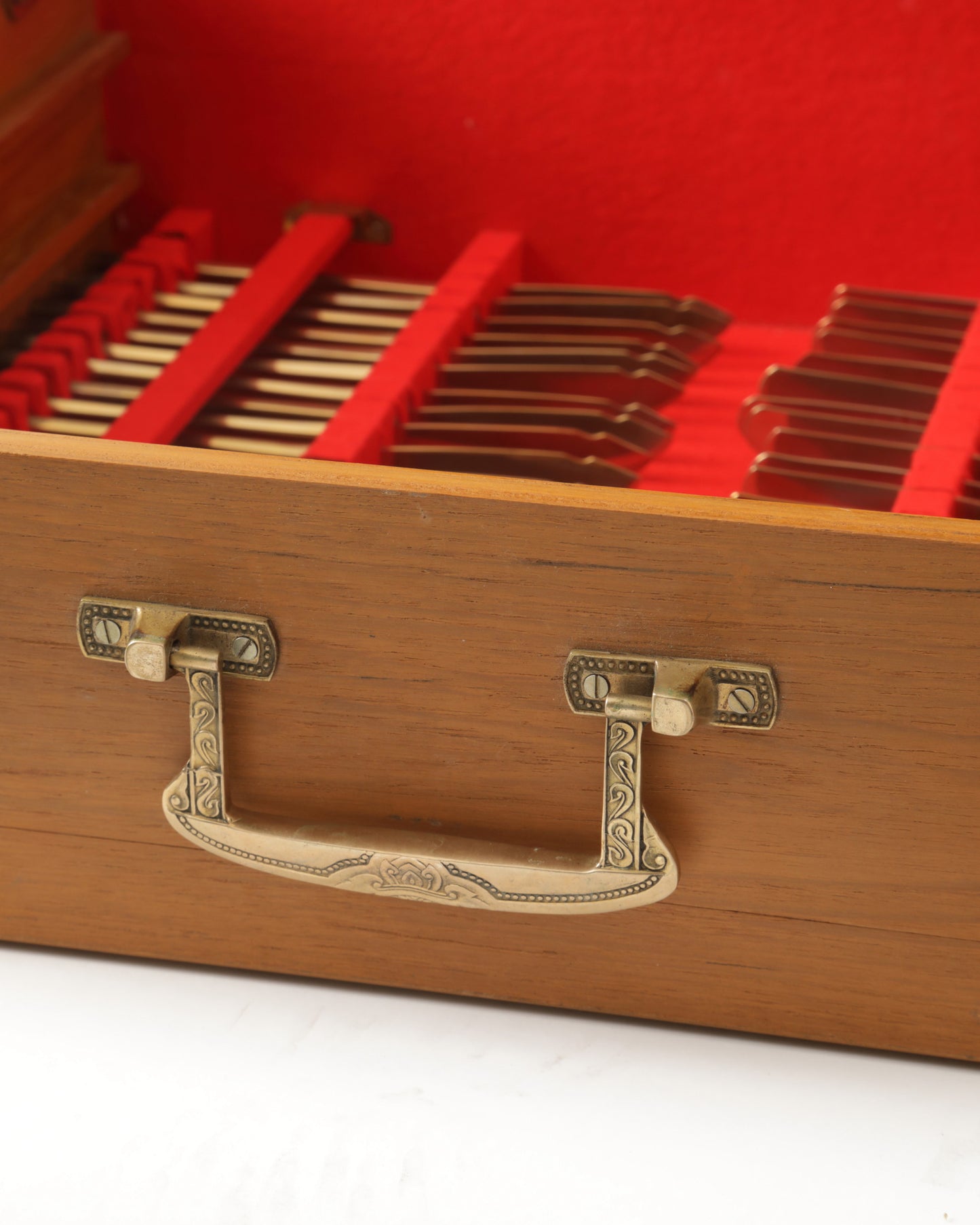 Posate anni 50 ottone con scatola