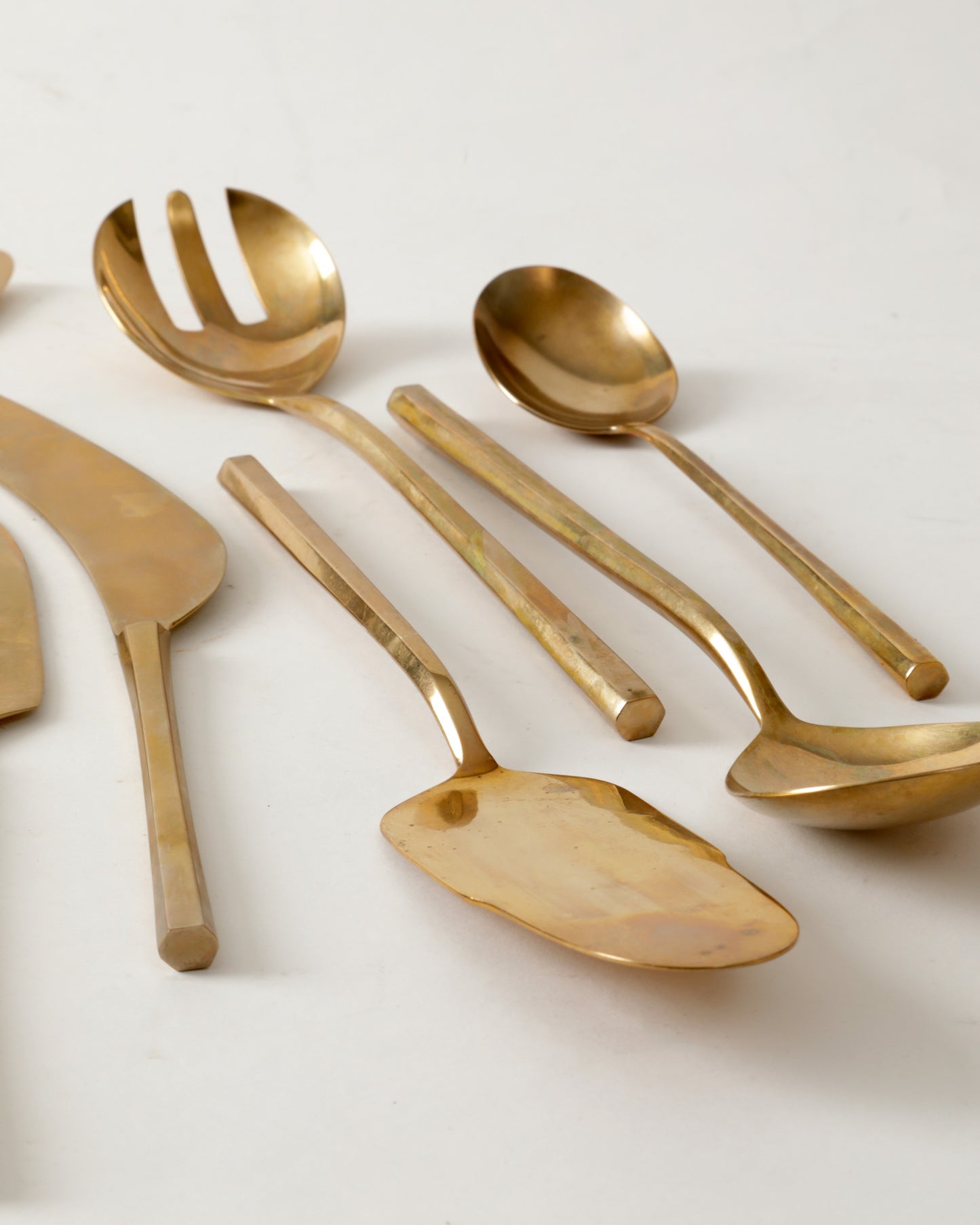 Posate anni 50 ottone con scatola