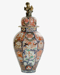 Potiche Imari giapponese con coperchio