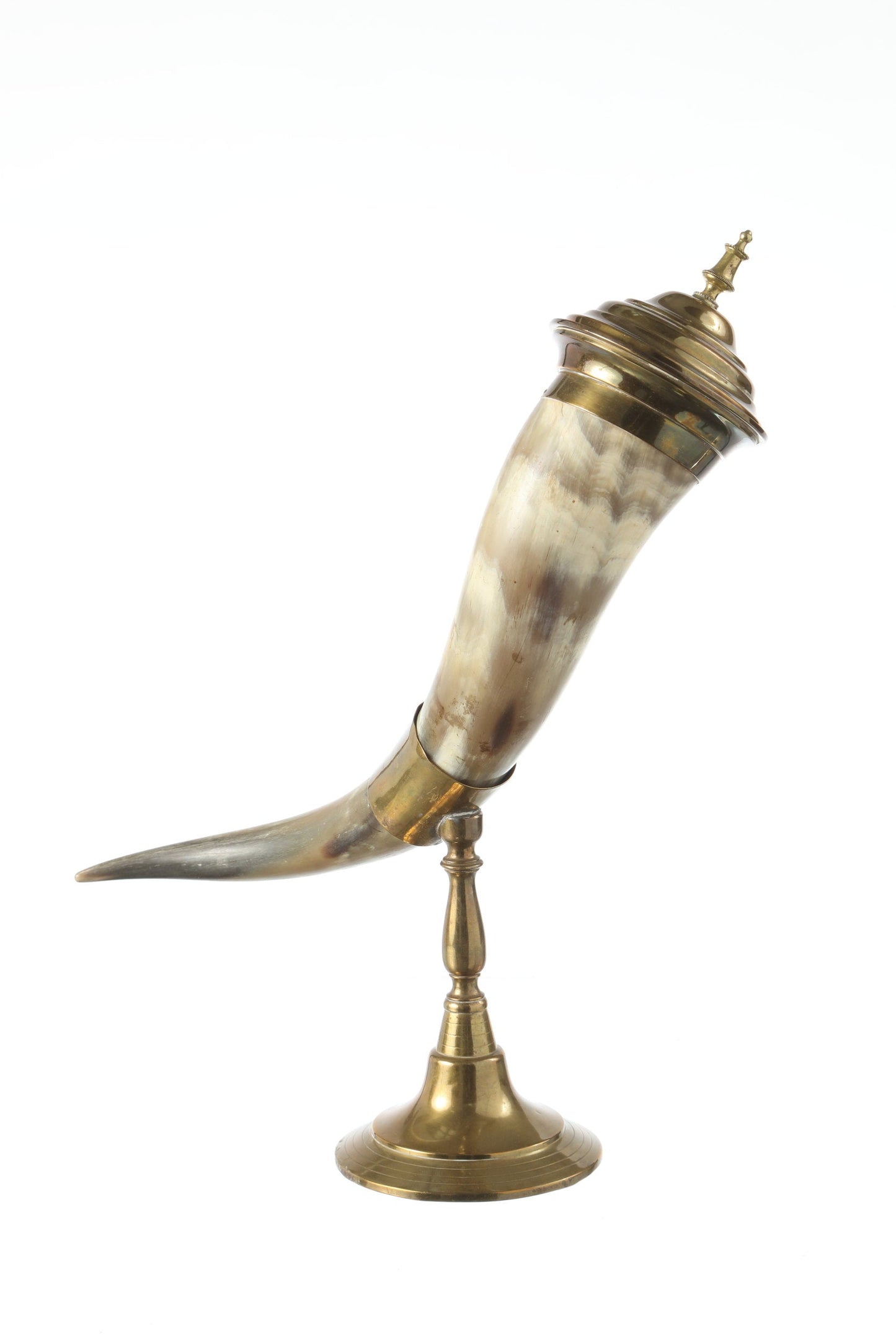 Cornucopia stand in brass