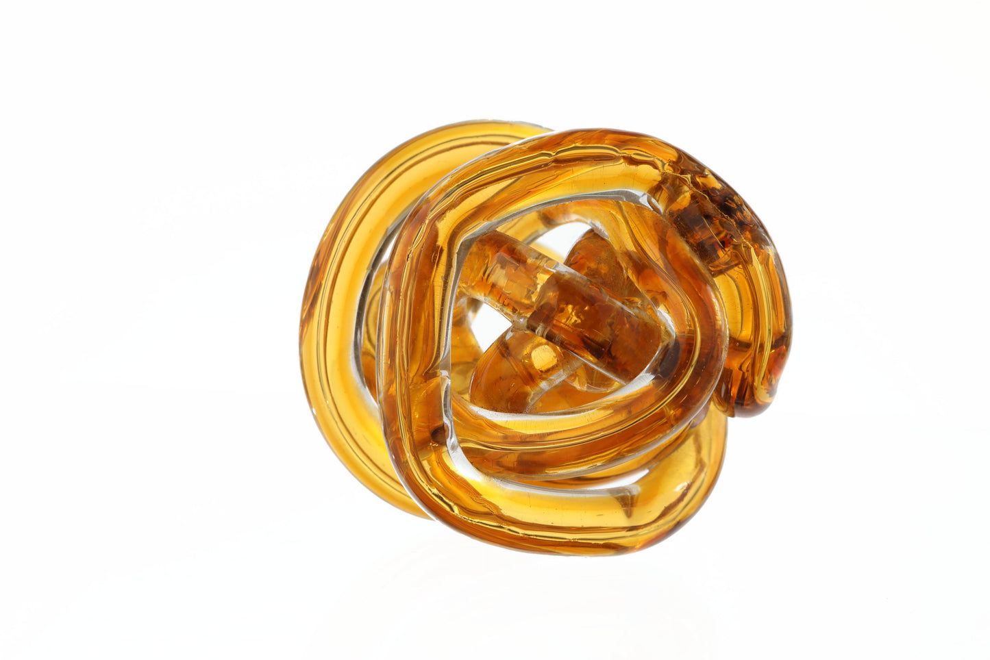 Presse-papier Murano glass amber knot